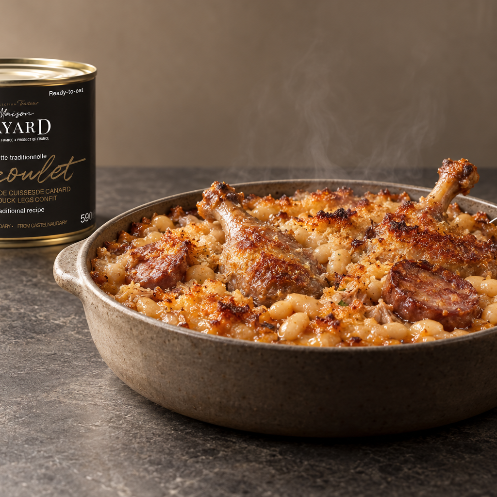 Cassoulet en conserve gratiné au four : la recette express