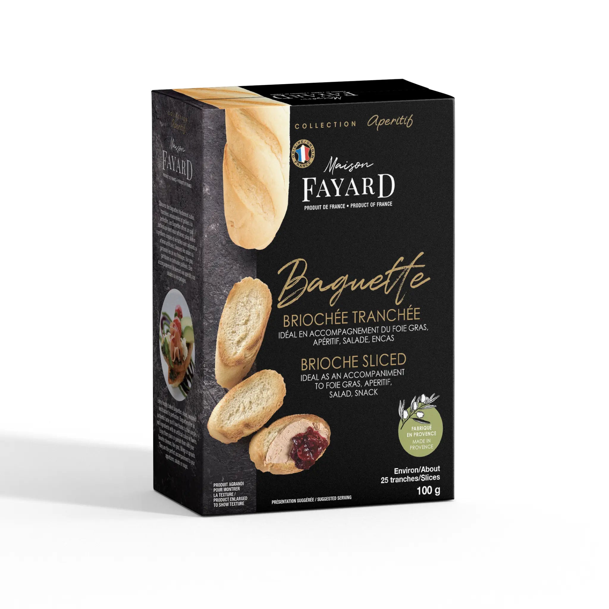 Baguette Briochée tranchée Maison Fayard