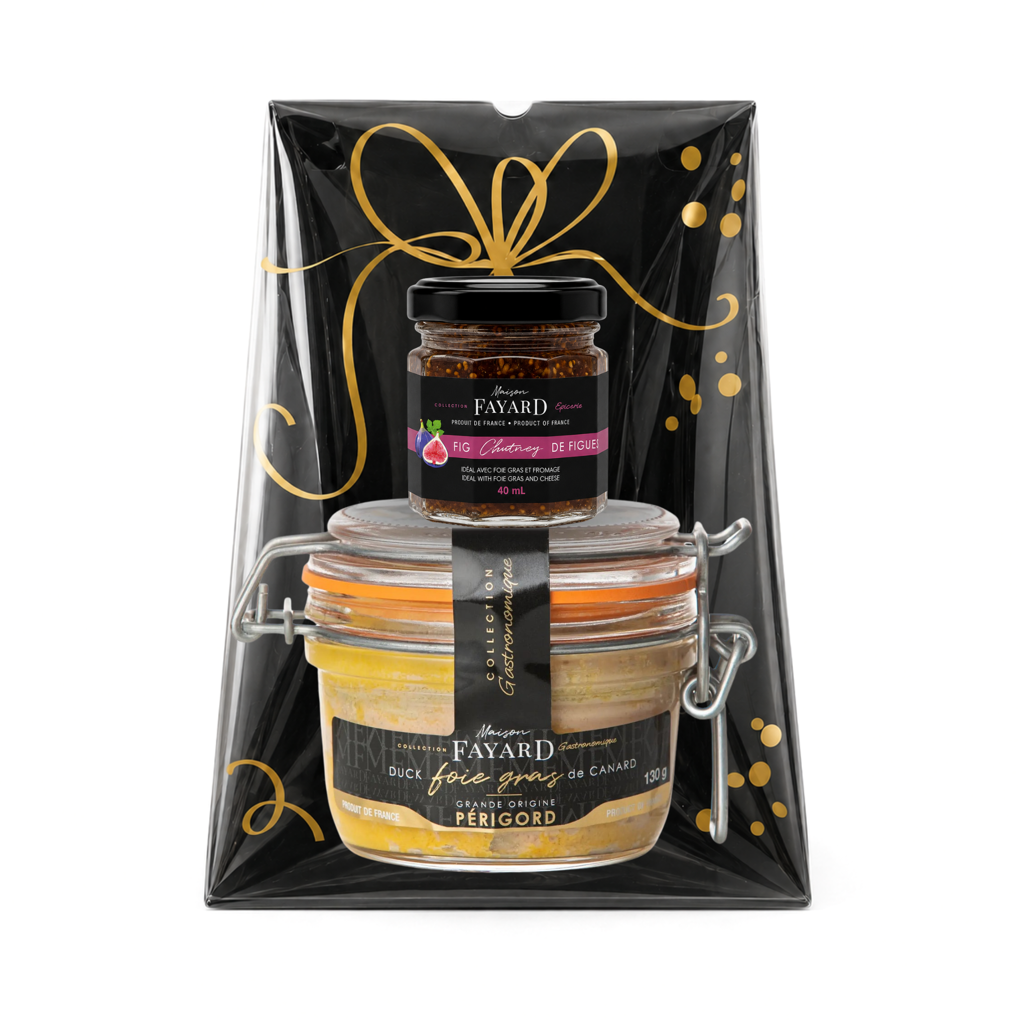 Coffret Cadeau Bloc Foie Gras Canard Chutney Figues