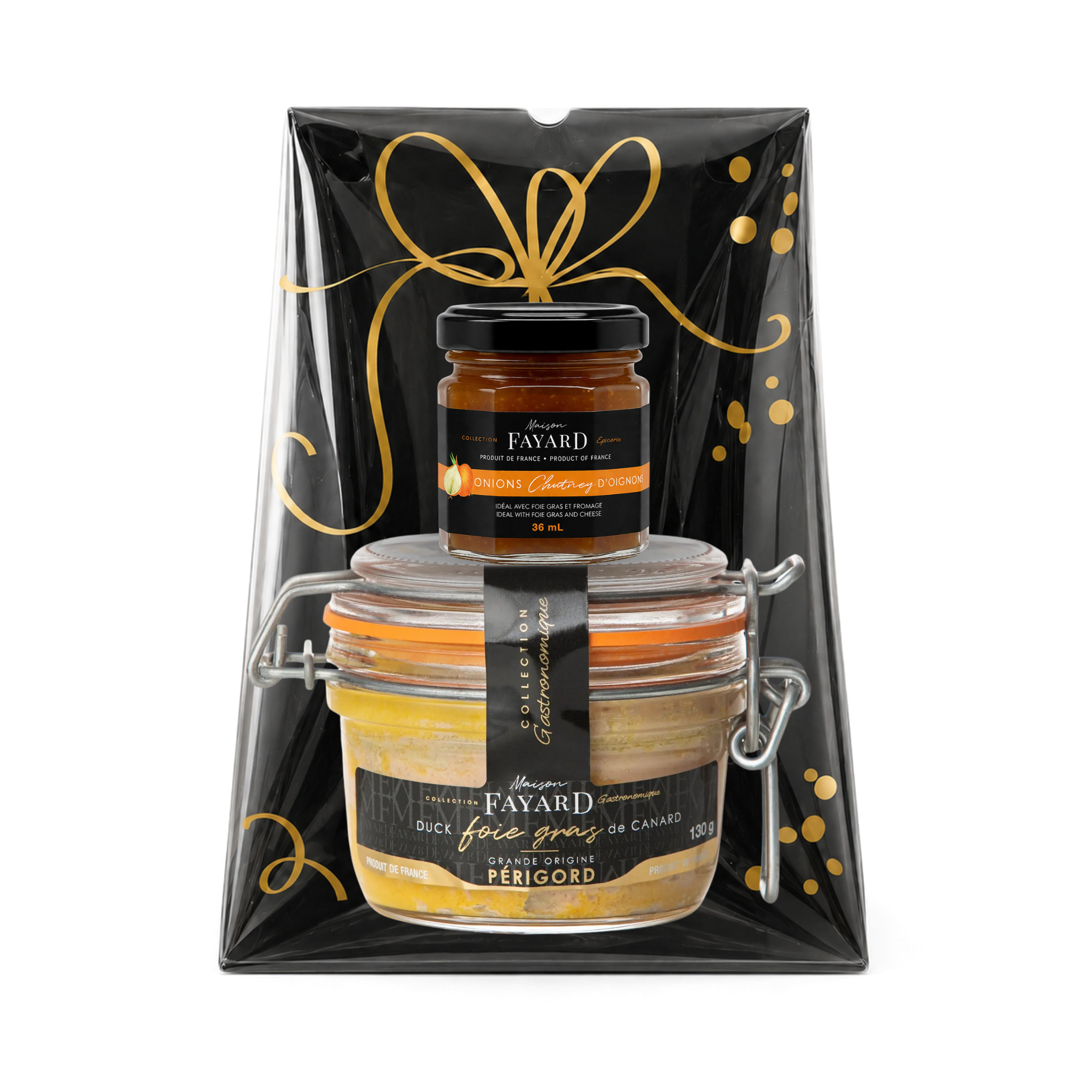 Coffret Cadeau Bloc Foie Gras Canard Chutney Oignons