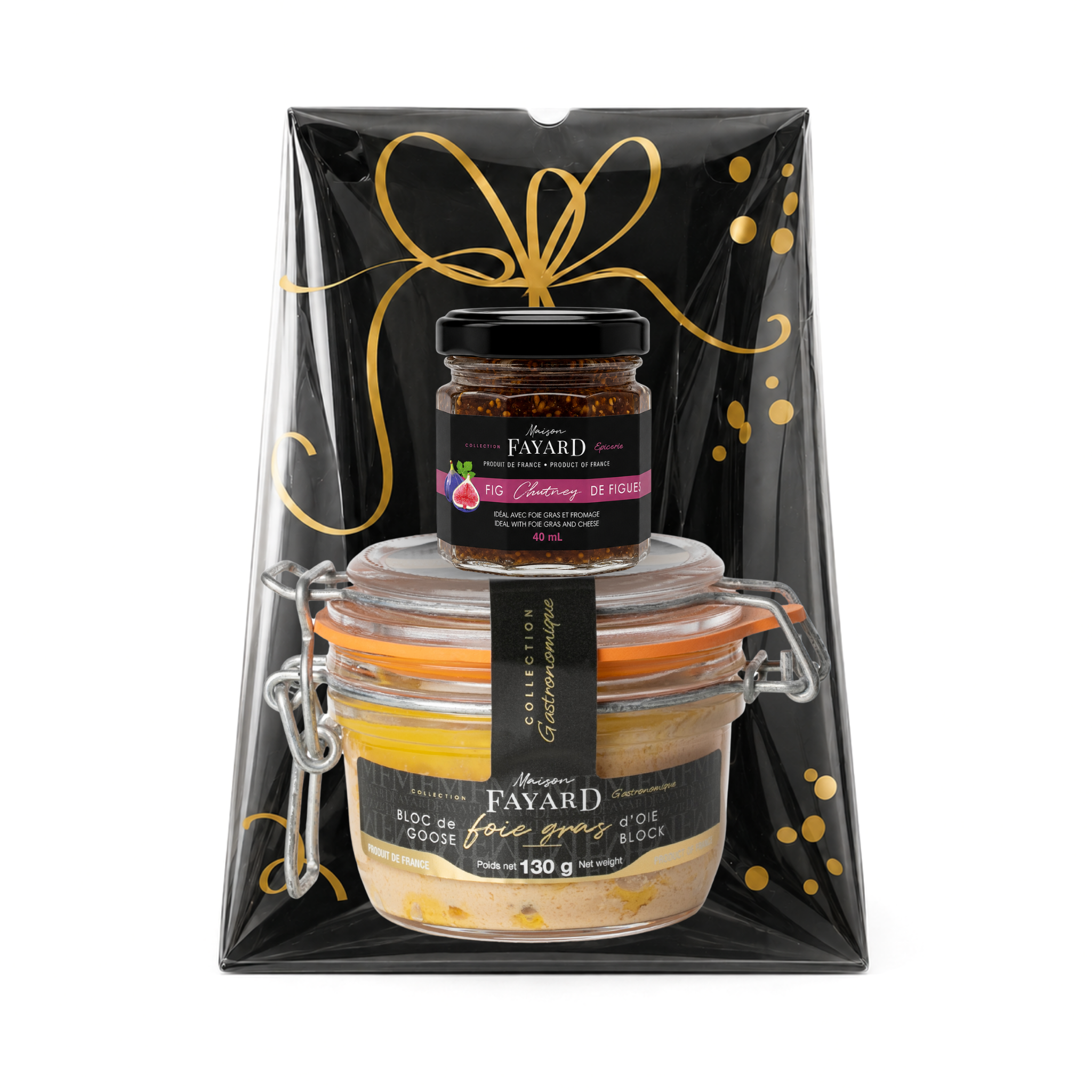 Coffret Cadeau Bloc Foie Gras Oie Chutney Figues