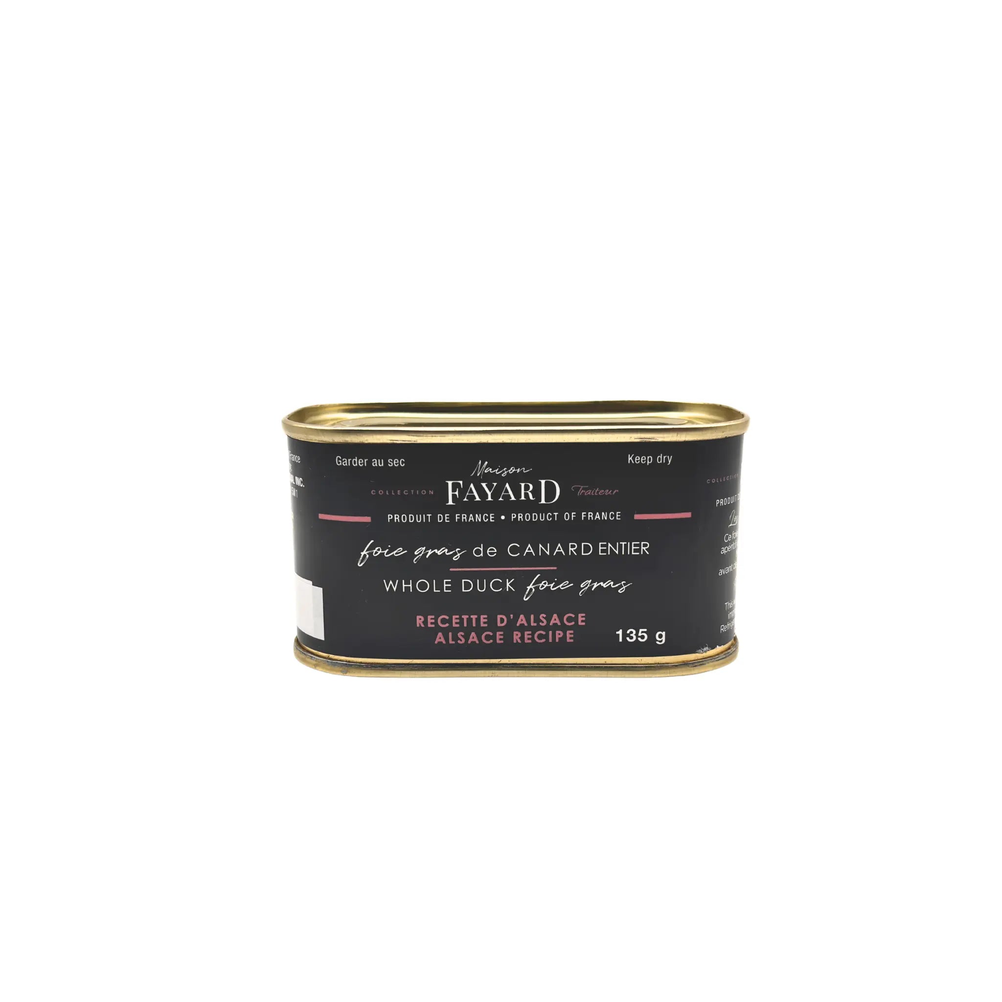 FOIE GRAS de Canard entier recette d'Alsace Maison Fayard