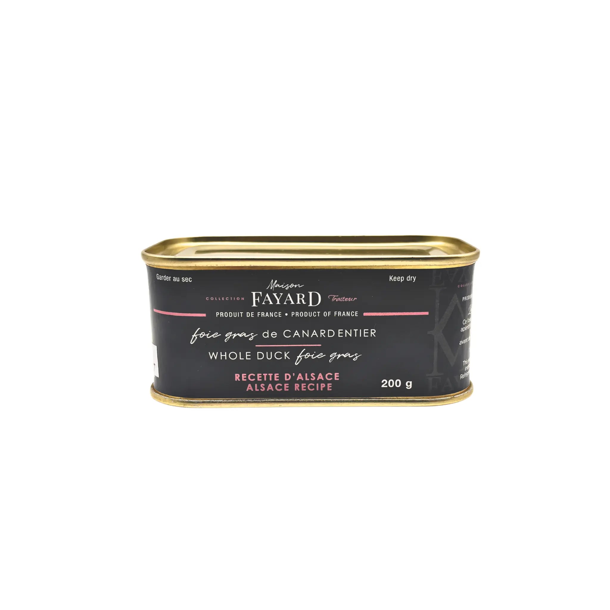 FOIE GRAS de Canard entier recette d'Alsace Maison Fayard