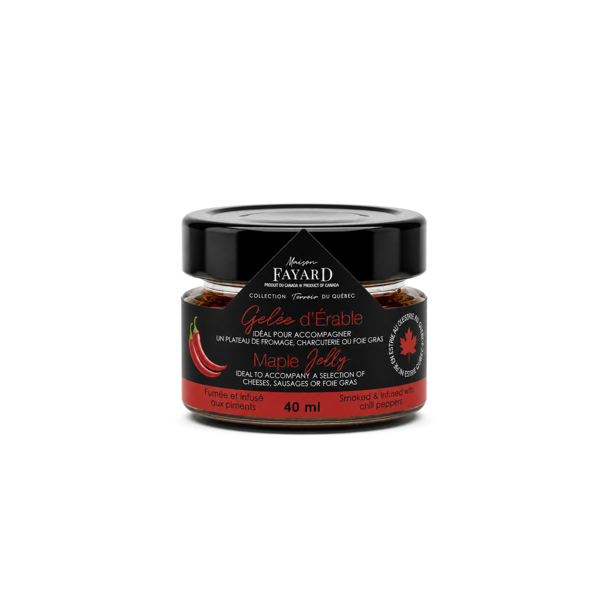 Gelée d'Érable Fumée et infusé aux piments