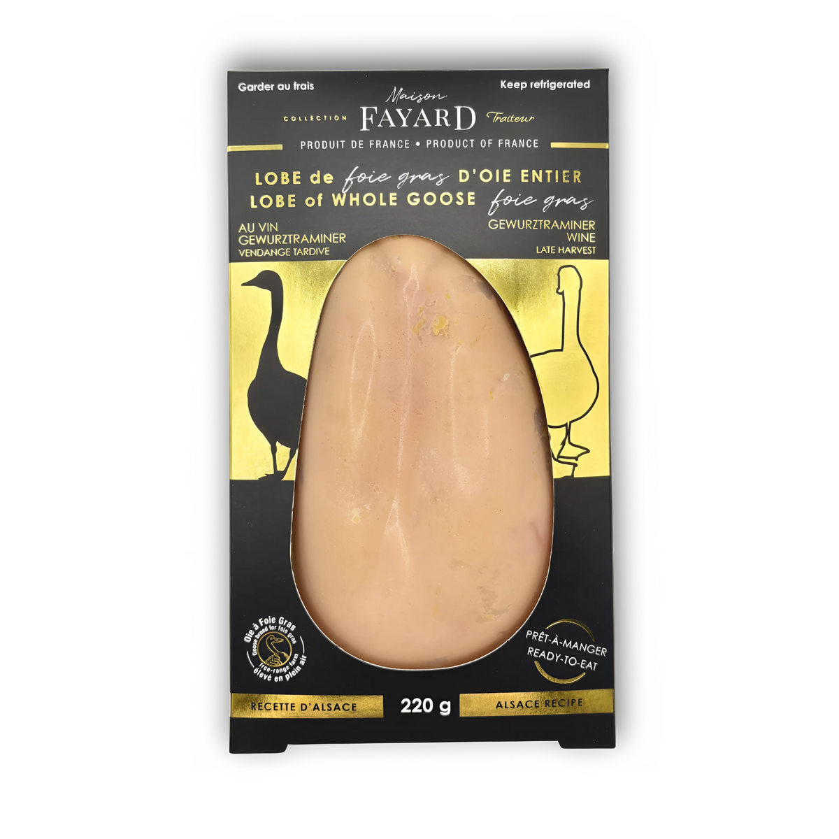 Lobe de Foie Gras d'Oie Entier au Vin Gewurztraminer