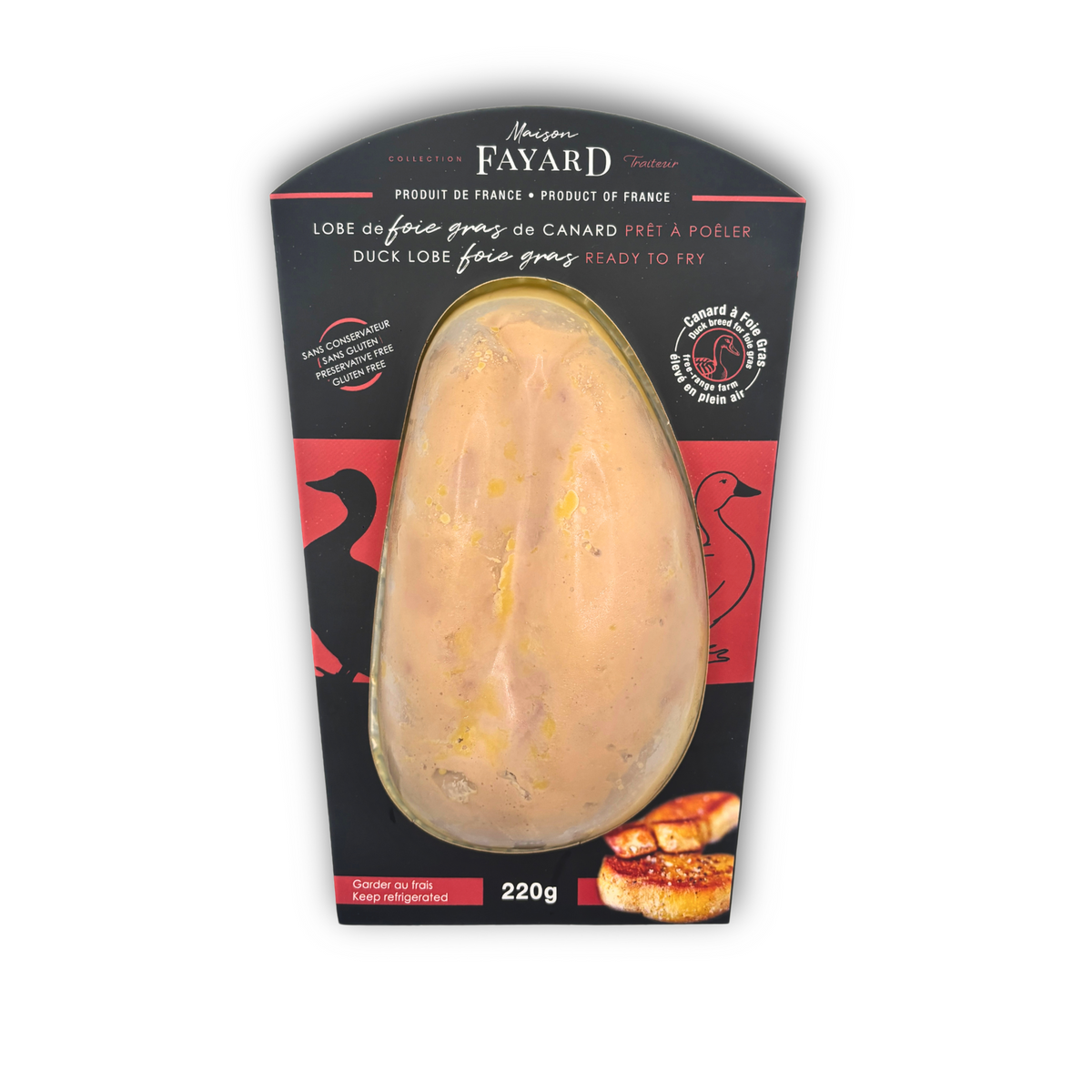 Lobe de Foie Gras de Canard Entier, Prêt à Poêler