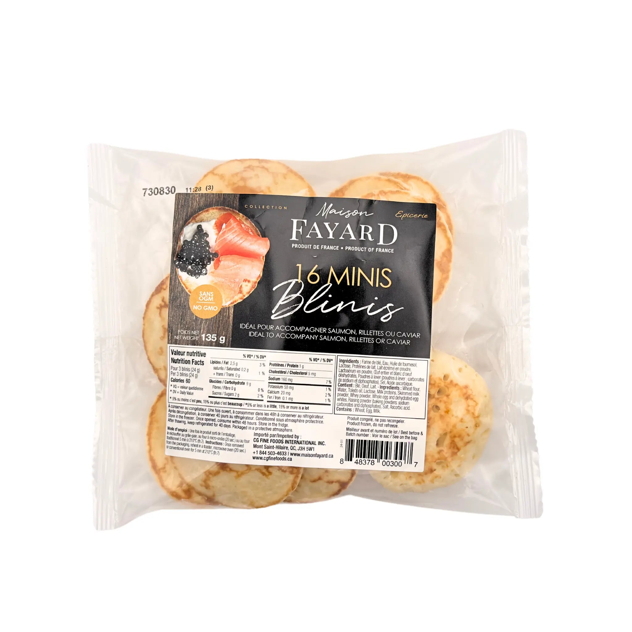 Minis Blinis par 16 Maison Fayard
