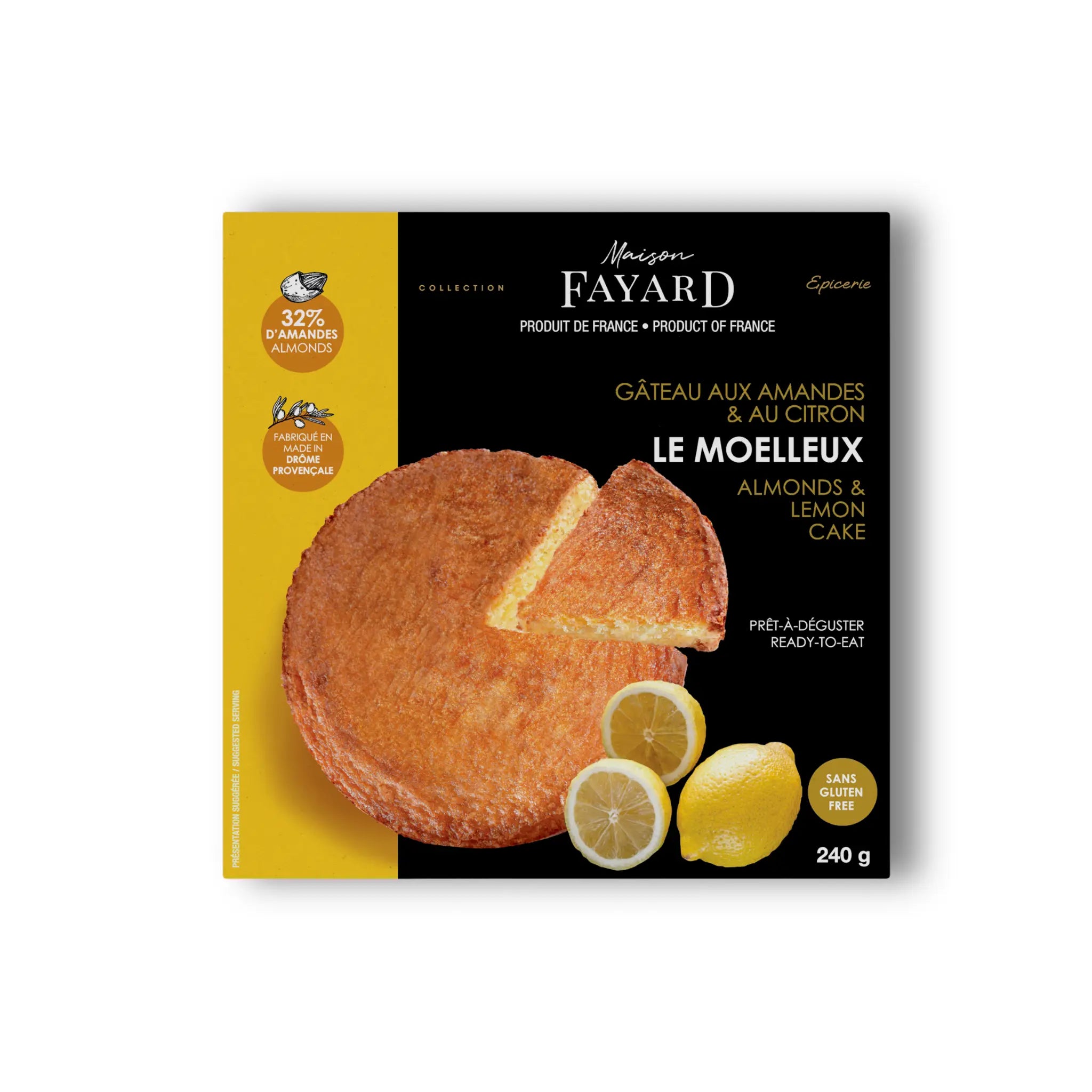 Moelleux aux Amandes & Citron Maison Fayard