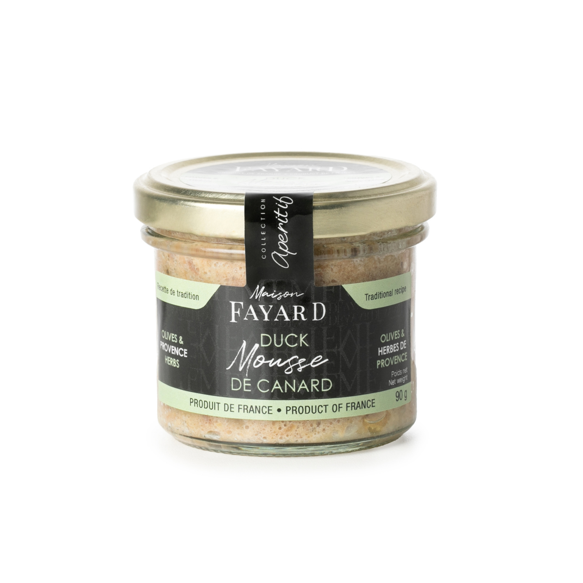 Mousse de Canard aux Olives et herbes de Provence Maison Fayard apéritif