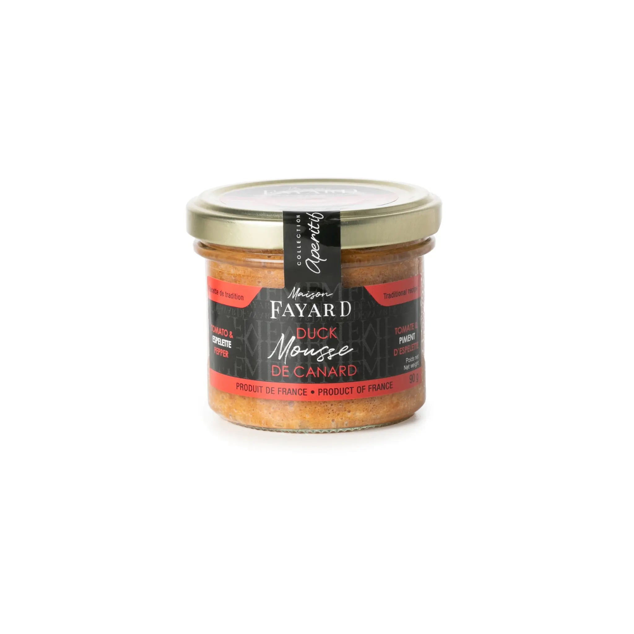 Mousse de Canard tomates & piment d’Espelette Maison Fayard apéritif