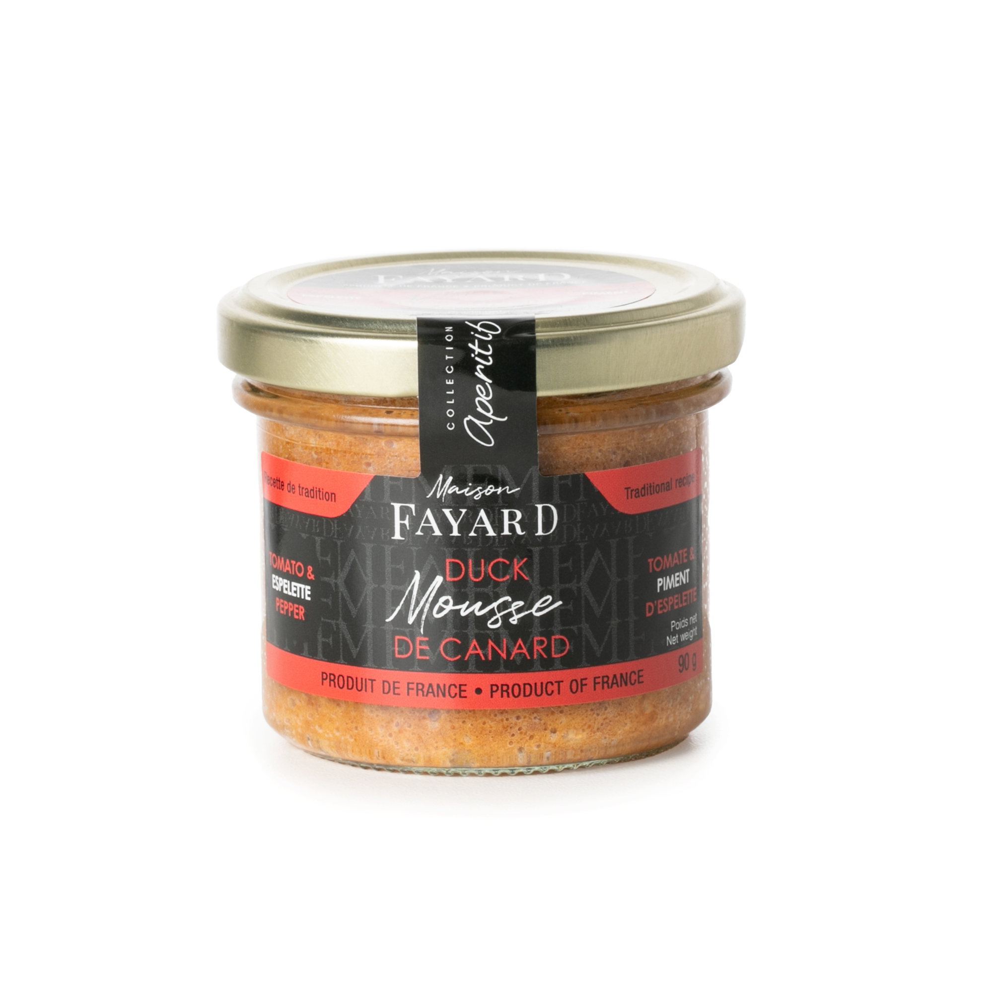 Mousse de Canard tomates & piment d’Espelette Maison Fayard apéritif
