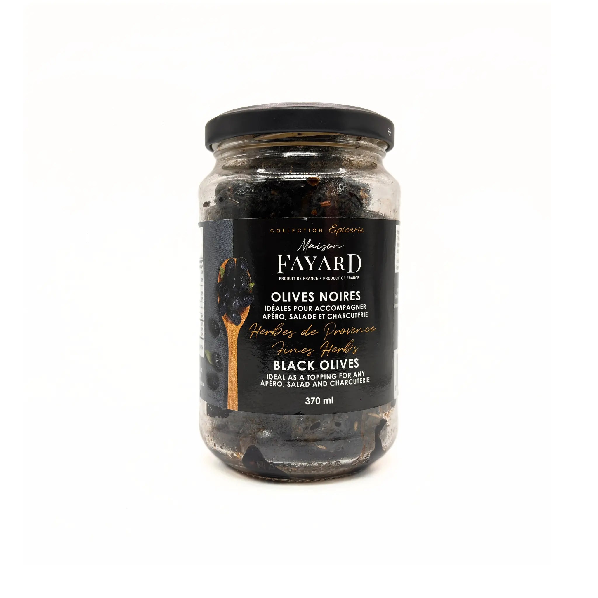 Olives Noire Herbes de Provence Maison Fayard
