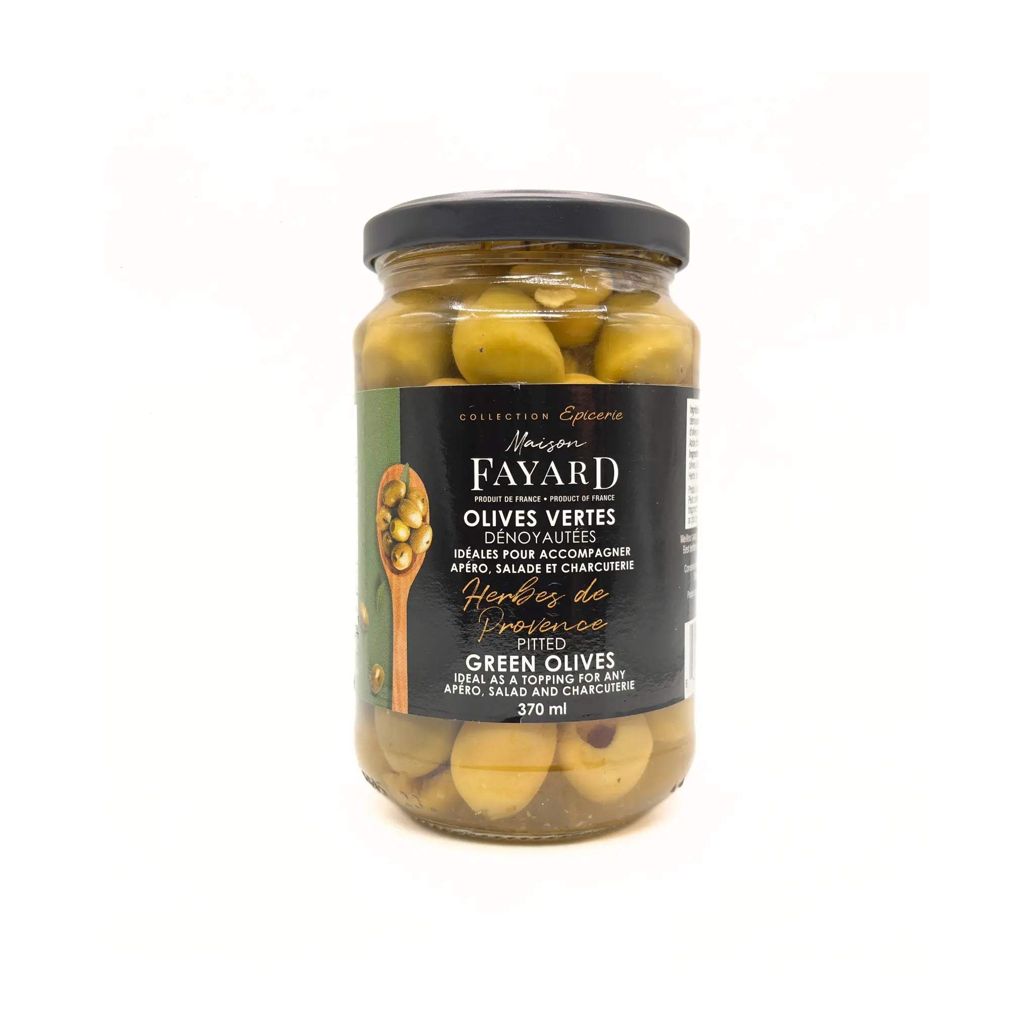 Olives Vertes Herbes de Provence Maison Fayard apéritif