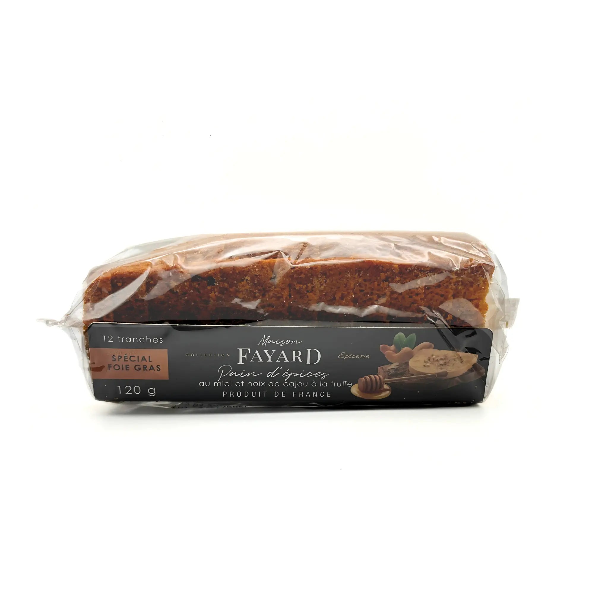 Pain d'Épices au miel & Noix de cajou à la truffe Maison Fayard apéritif