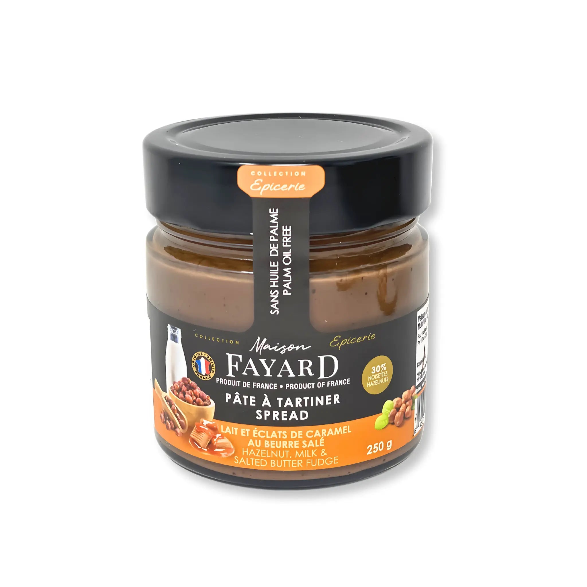 Pâtes à Tartiner Lait Caramel Beurre salé Maison Fayard collection épicerie