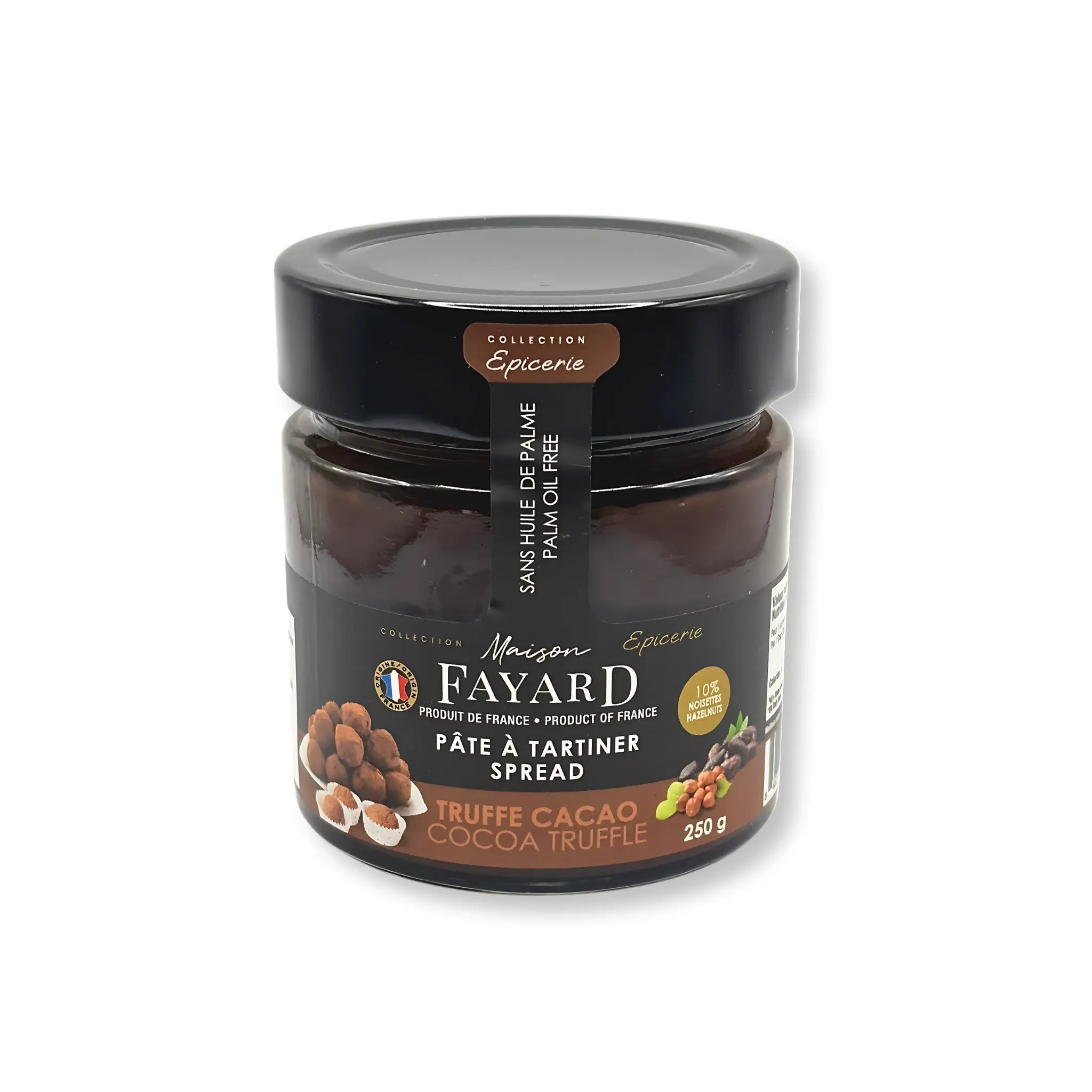 Pâtes à Tartiner Truffe cacao Maison Fayard collection épicerie