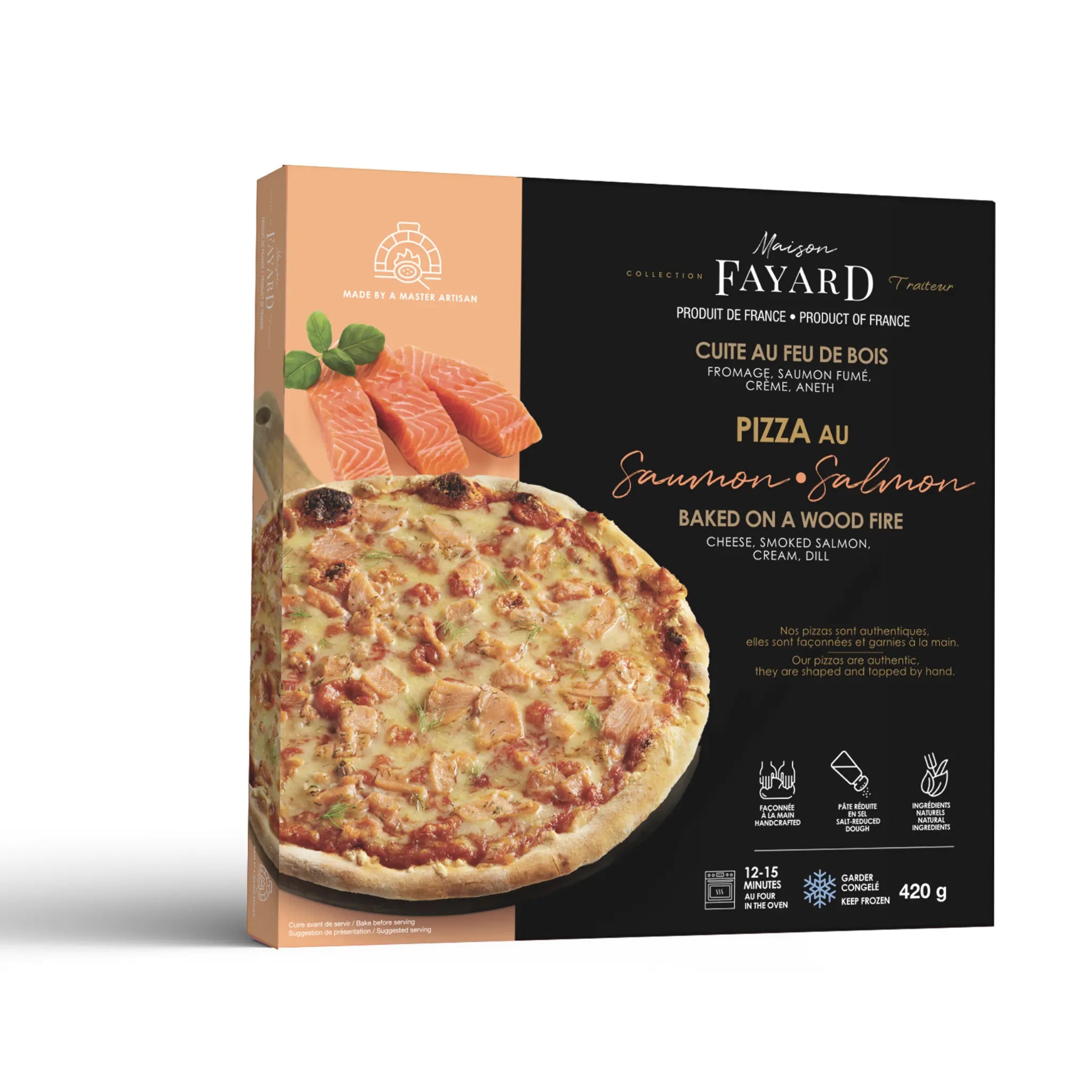 Pizza Saumon Maison Fayard collection Traiteur