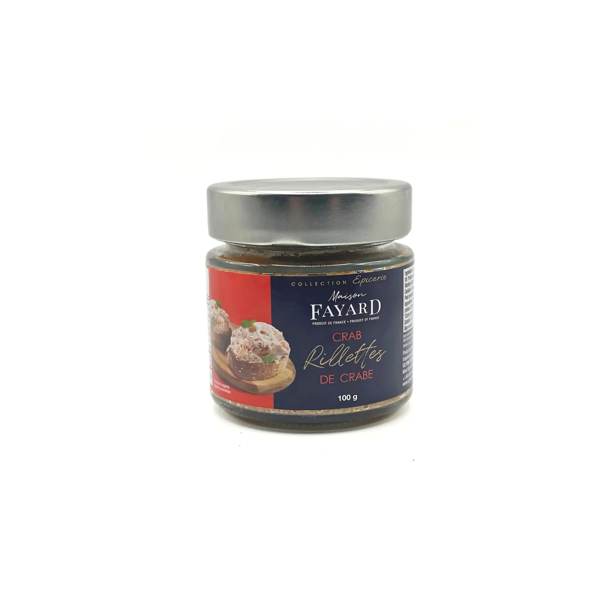 Rillettes de Crabe Maison Fayard collection épicerie