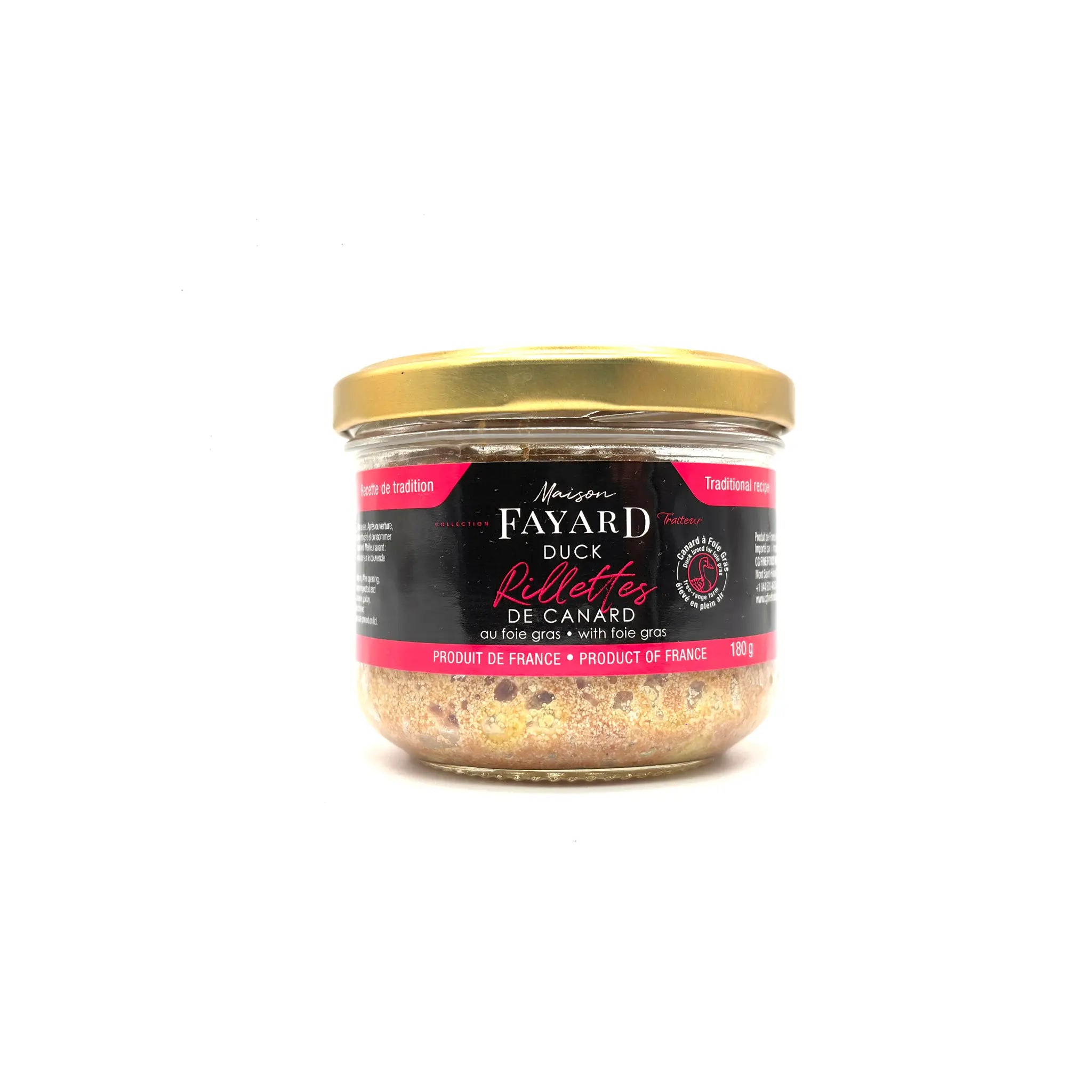 Rillettes de canard au Foie Gras Maison Fayard apéritif