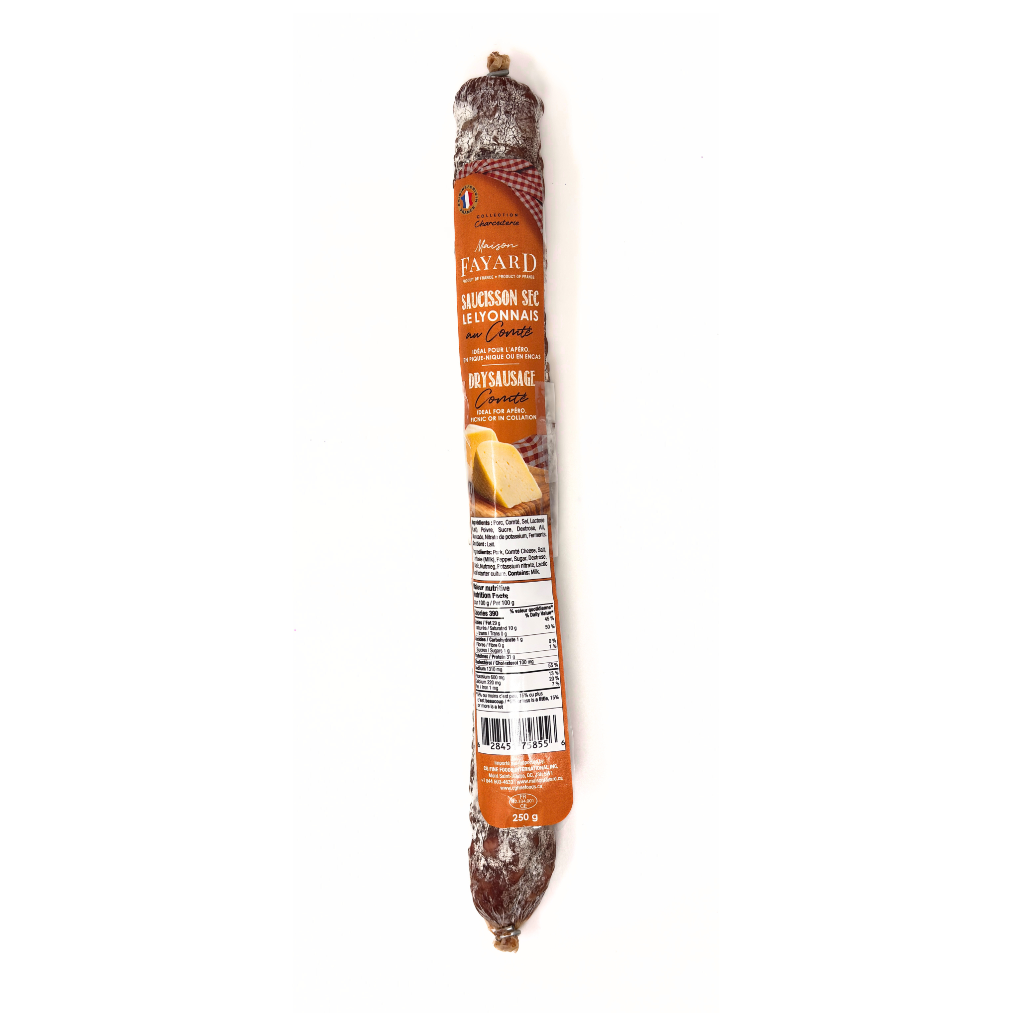 Dry Sausage with Comté