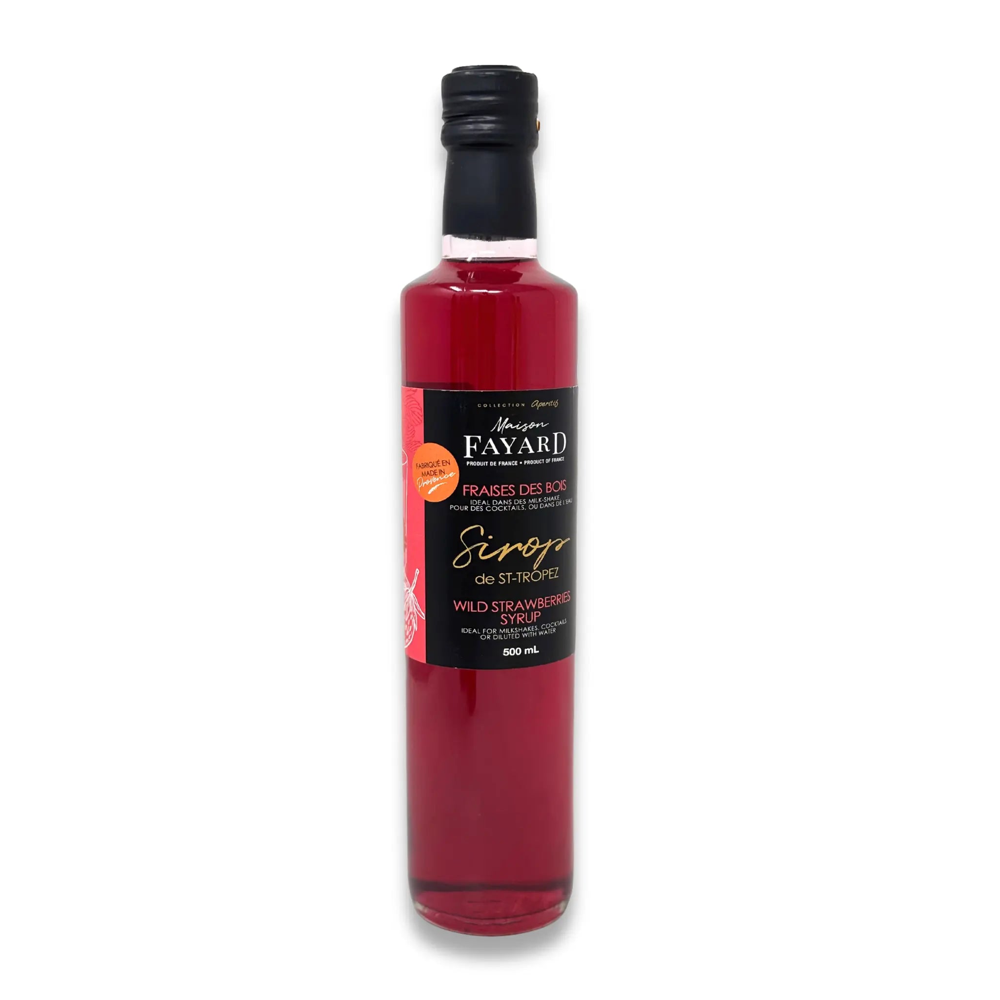 Sirop Fraise des bois de St-Tropez Maison Fayard collection épicerie