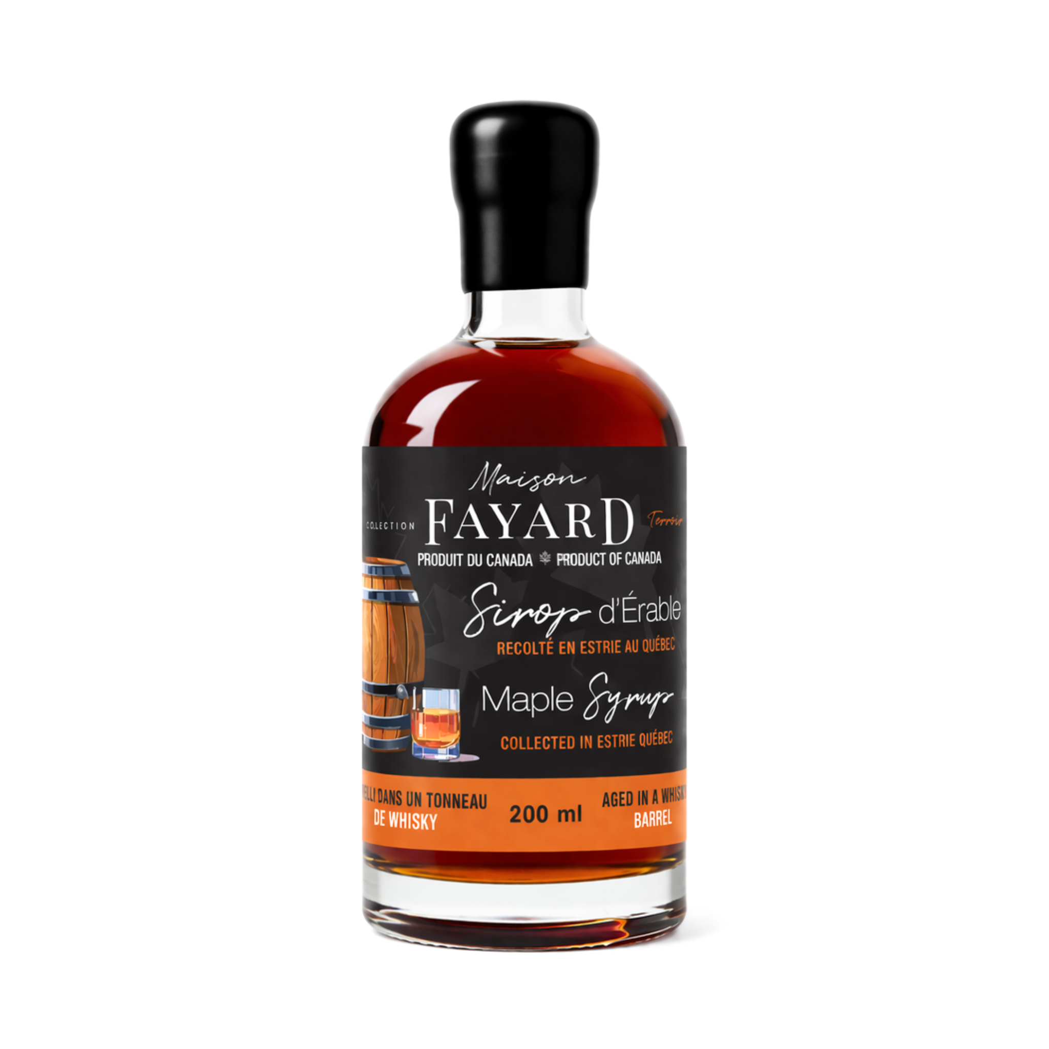 Sirop d’Érable Vieilli en Fût de Whisky Maison Fayard collection Terroir