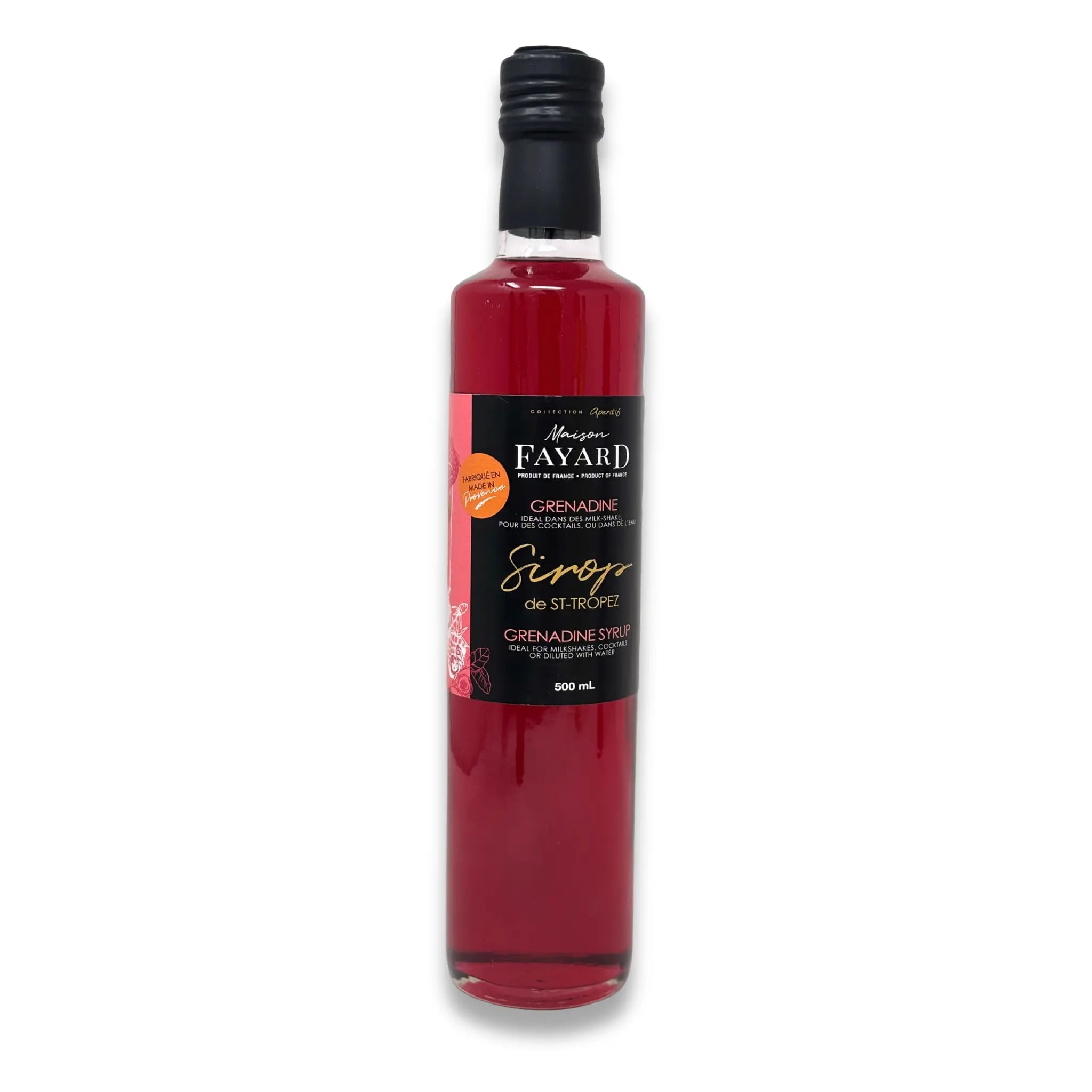 Sirop Grenadine de St-Tropez Maison Fayard collection épicerie