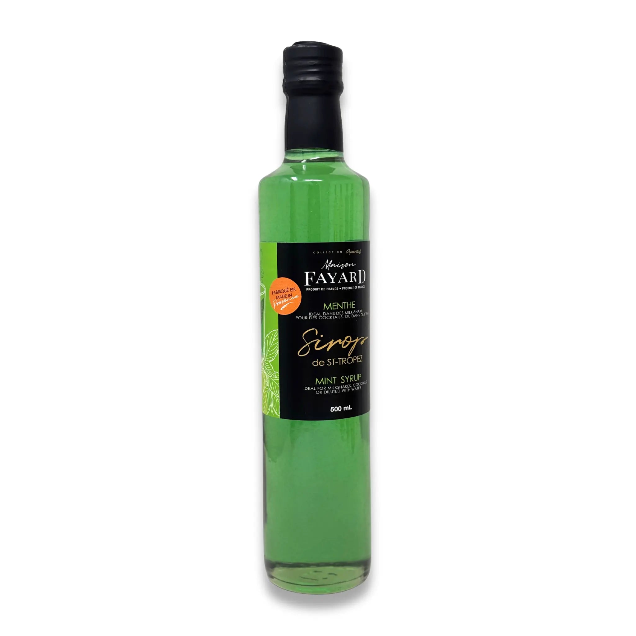 Sirop de Menthe de St-Tropez Maison Fayard collection épicerie