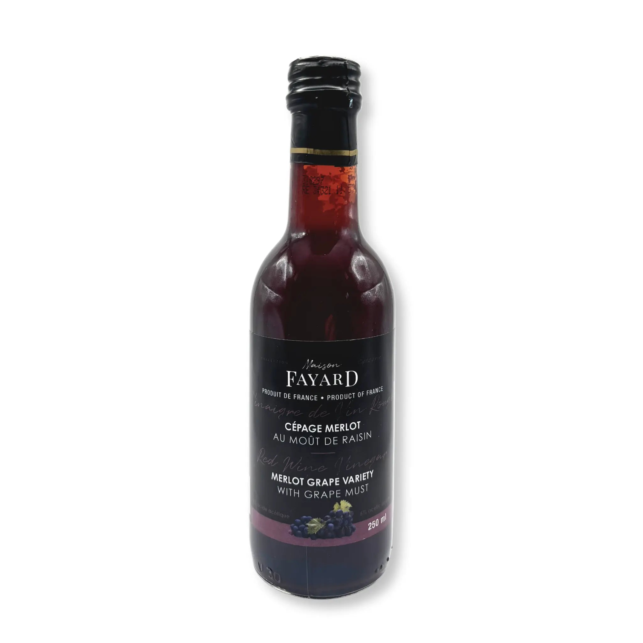 Vinaigre Merlot Moût de Raisin Maison Fayard collection épicerie