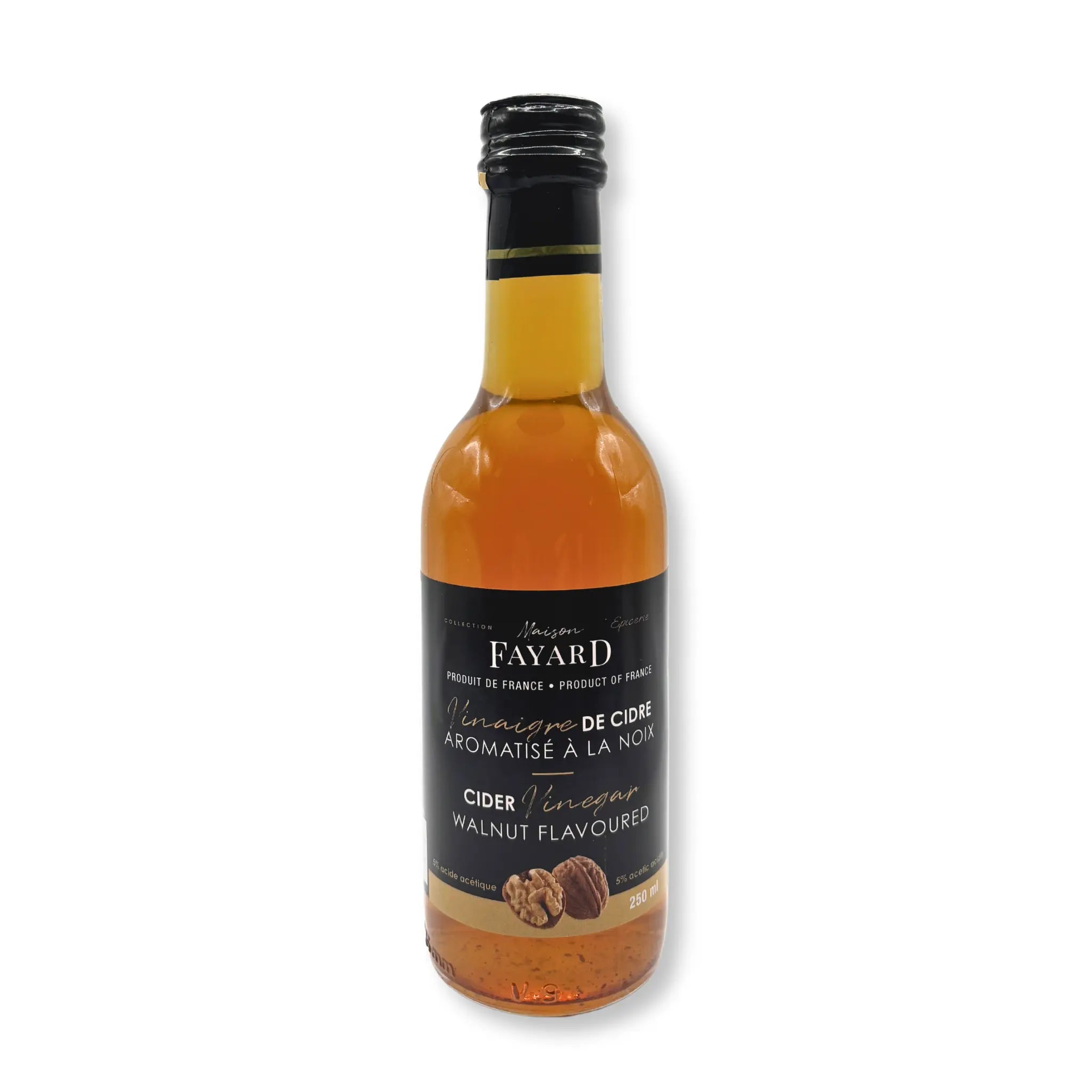 Vinaigre de Cidre à la Noix Maison Fayard collection épicerie
