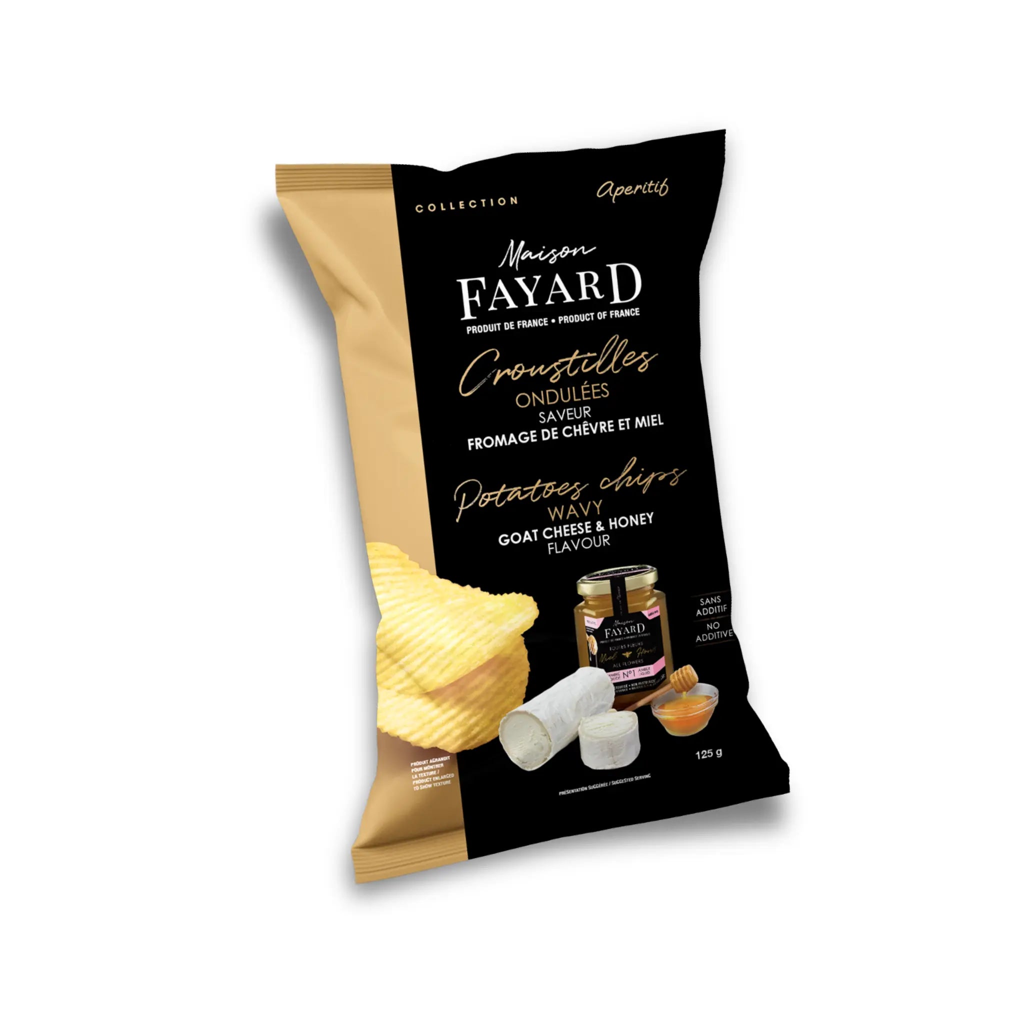 Chips Ondulées saveur Chèvre & Miel Maison Fayard apéritif