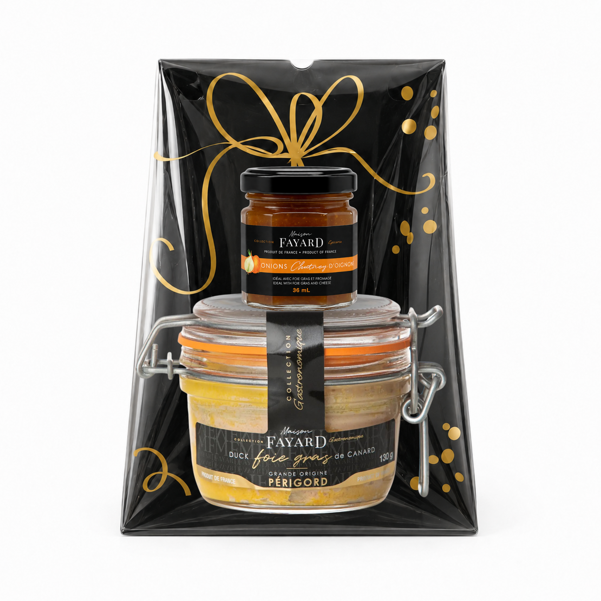 Coffret Cadeau  Bloc Foie Gras Canard Chutney Oignons
