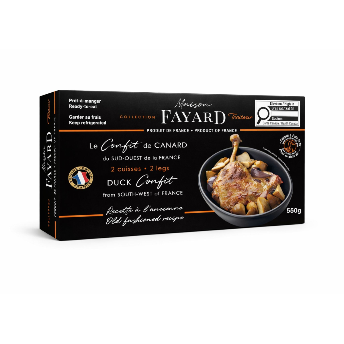 Confit de Canard du Sud-Ouest de la France, 2 Cuisses