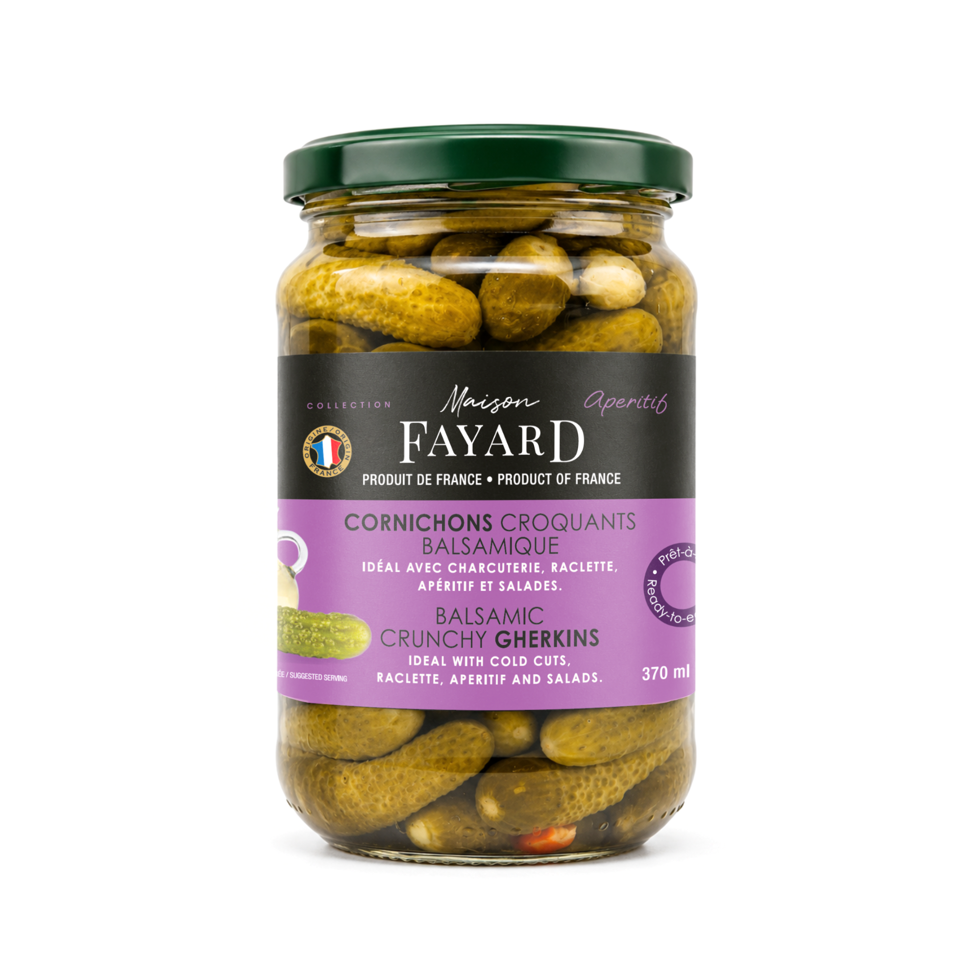 Cornichons Croquants Balsamique Maison Fayard