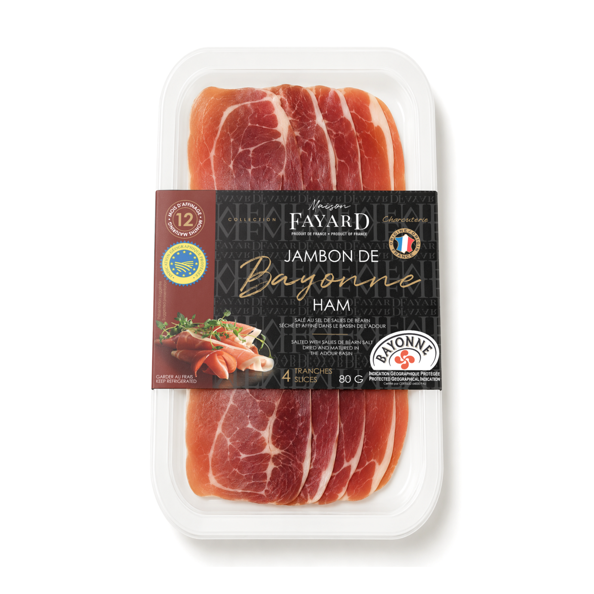 Jambon de Bayonne IGP Tranché