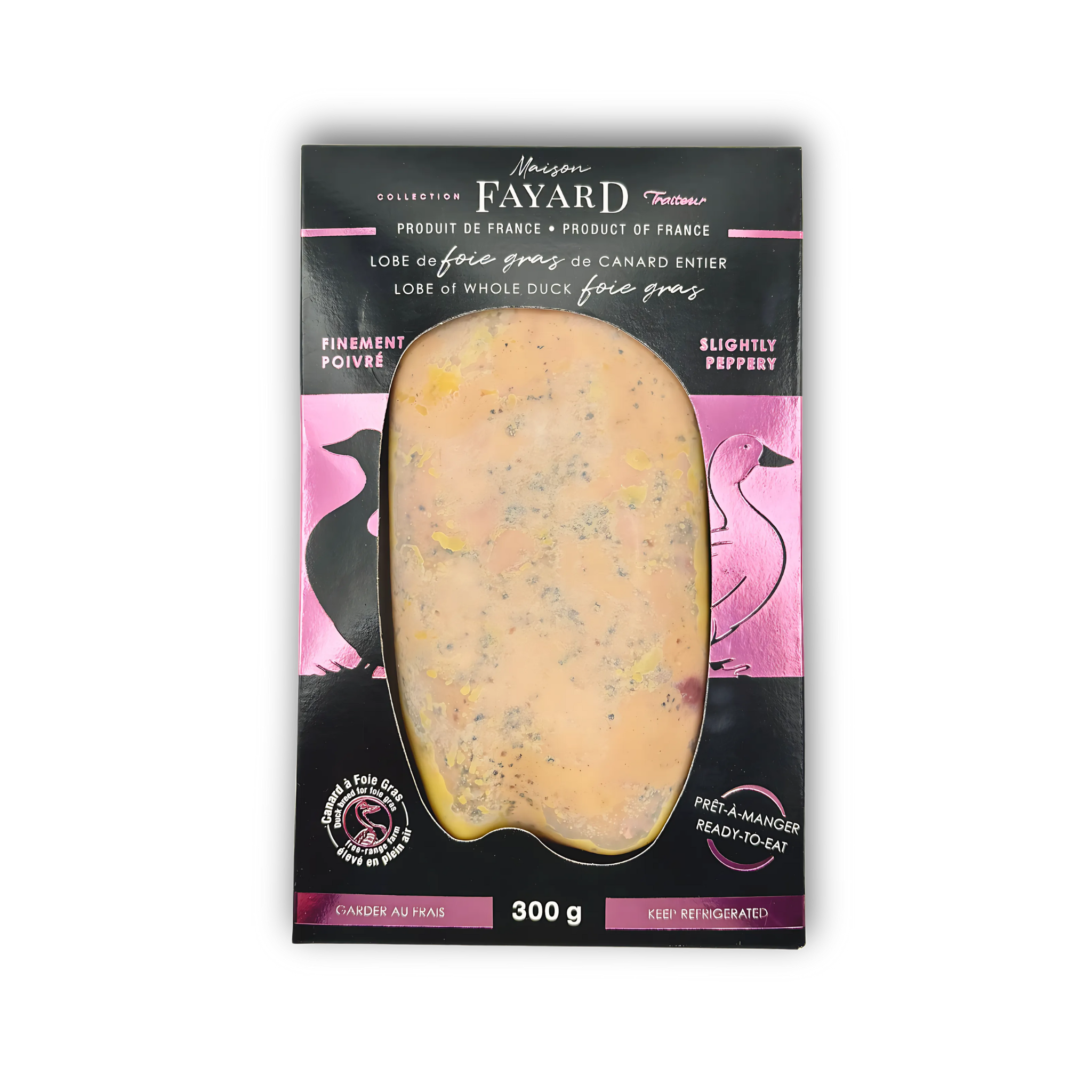 Whole Duck Foie Gras Lobe from the South West, Finely Peppered