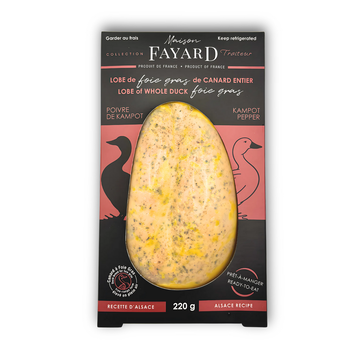 Lobe de Foie Gras de Canard Entier au Poivre de Kampot