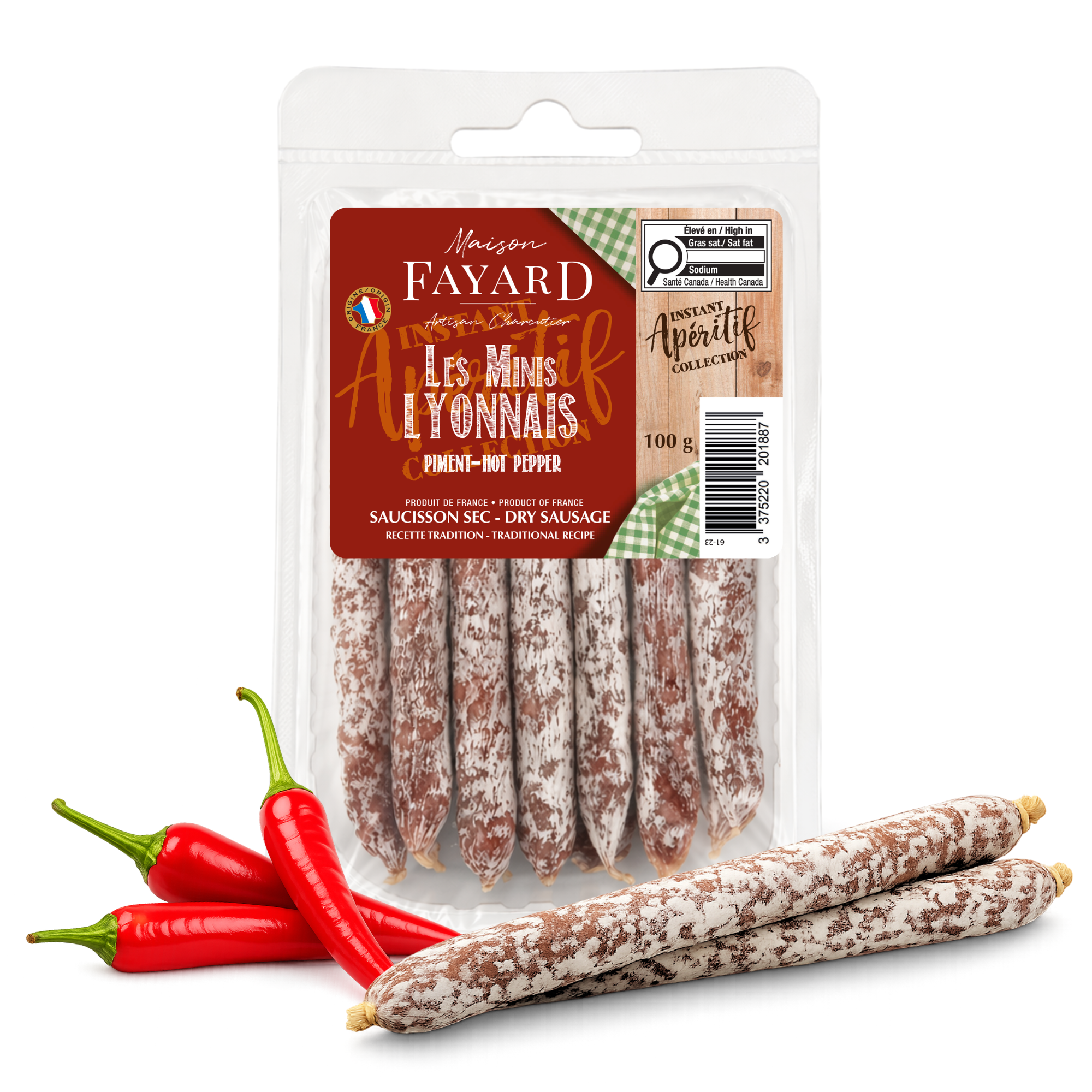 Les Minis Lyonnais Piment Maison Fayard apéritif