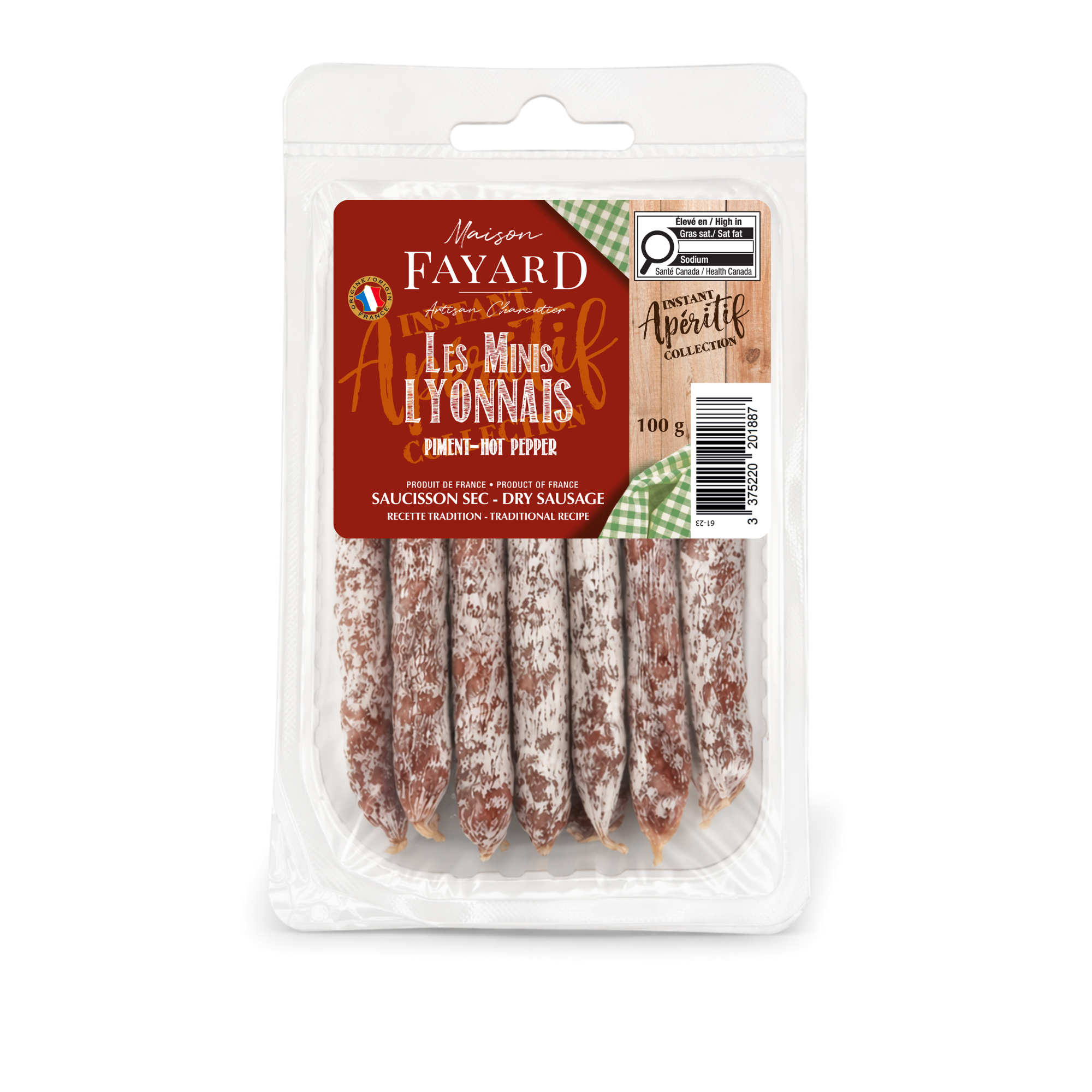 Les Minis Lyonnais Piment Maison Fayard apéritif