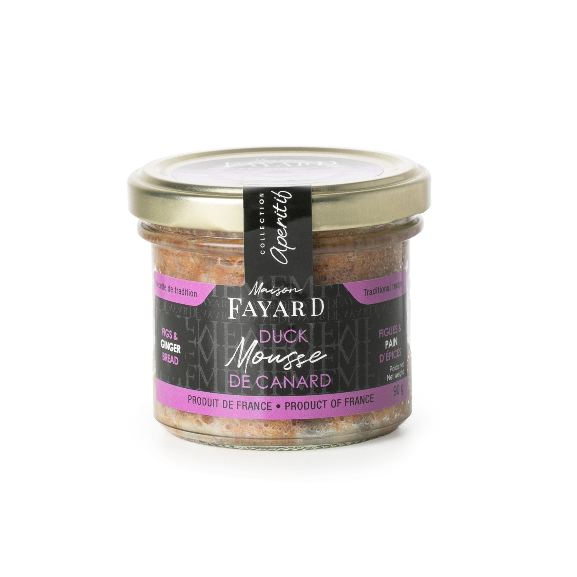 Mousse de Canard Figues & Pain d'épices Maison Fayard apéritif