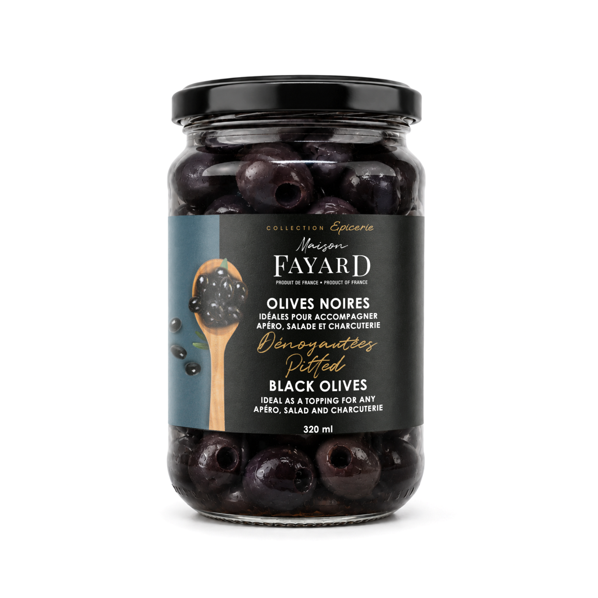 Olives Noire Dénoyautées Maison Fayard