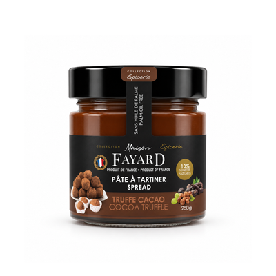 Pâtes à Tartiner Truffe cacao Maison Fayard collection épicerie