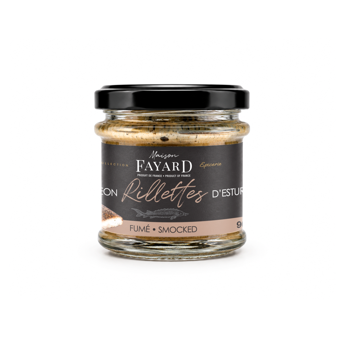 Rillettes d'Esturgeon Fumé, 90g | Maison Fayard