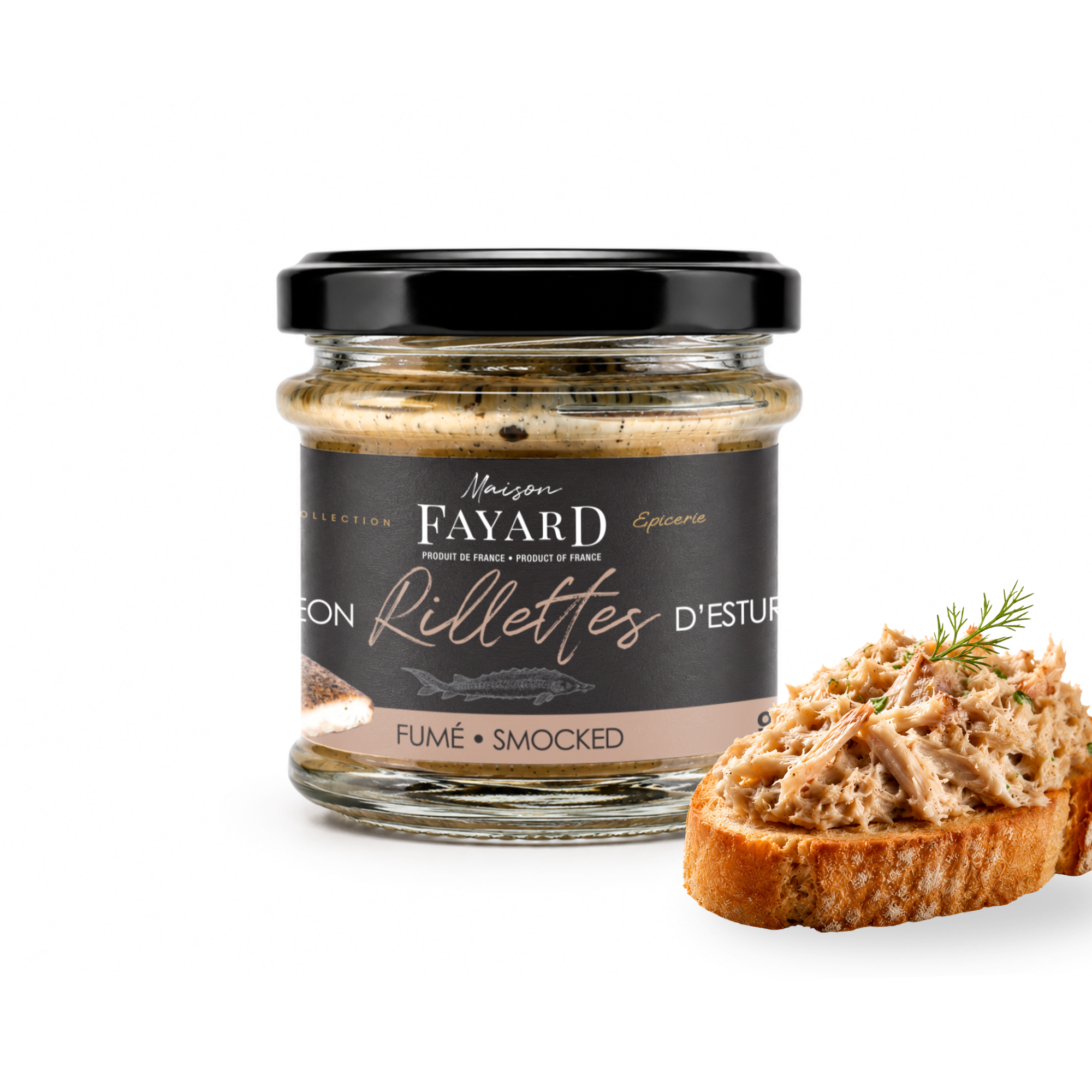 Rillettes d'Esturgeon fumé