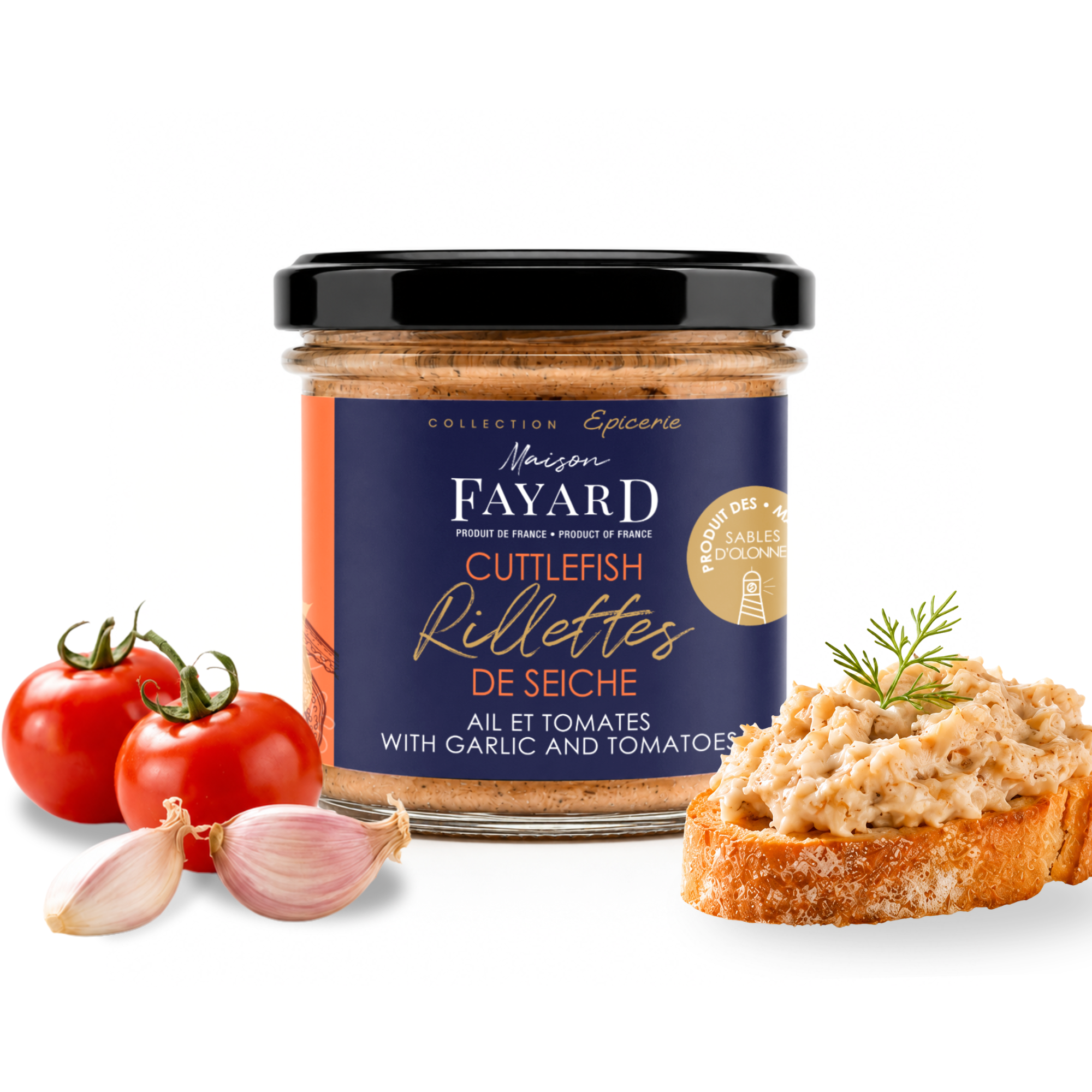 Rillettes de Sèche Ail et Tomates
