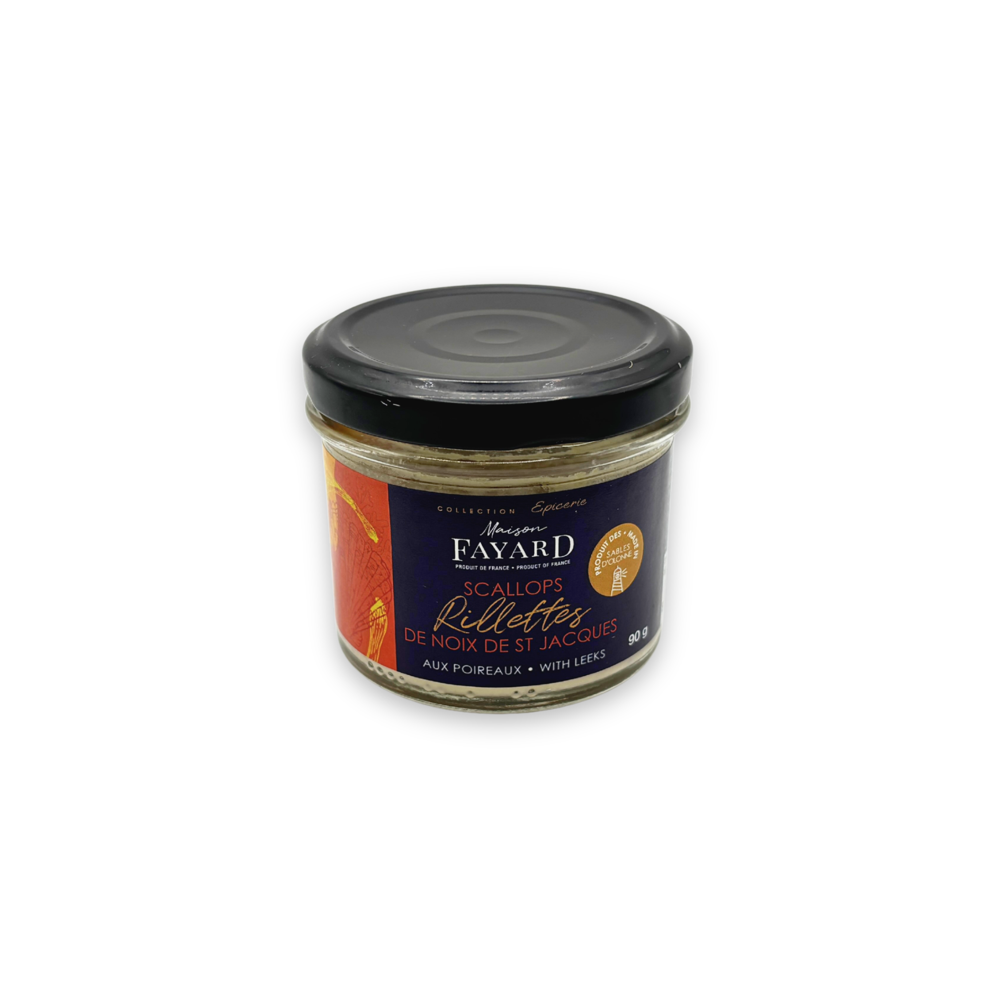 Rillettes de Saint
Jacques au poireau Maison Fayard produit de France