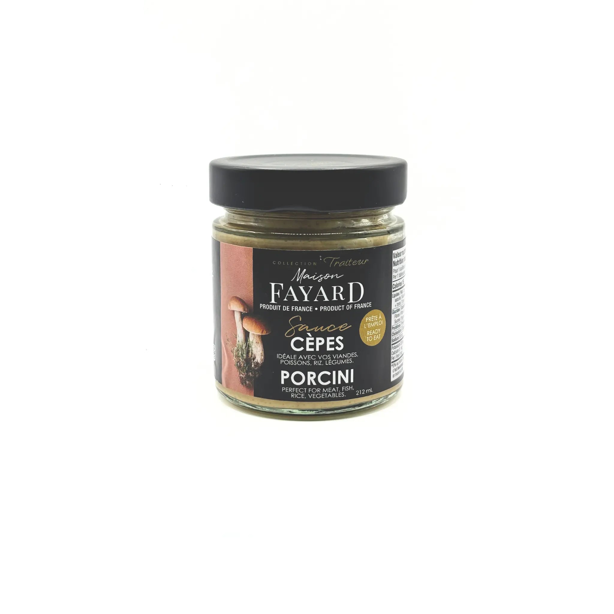 Sauce Cèpes Maison Fayard collection épicerie