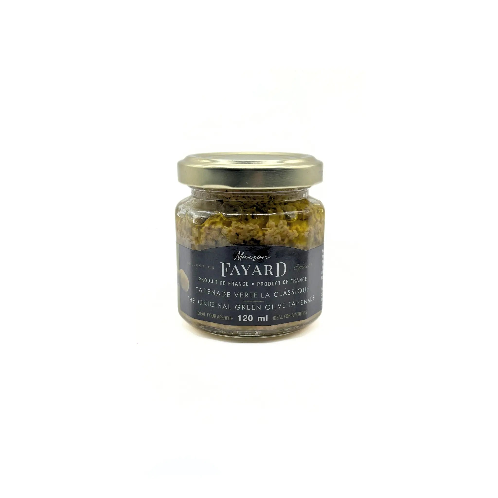 Tapenade Olive Verte Maison Fayard collection épicerie