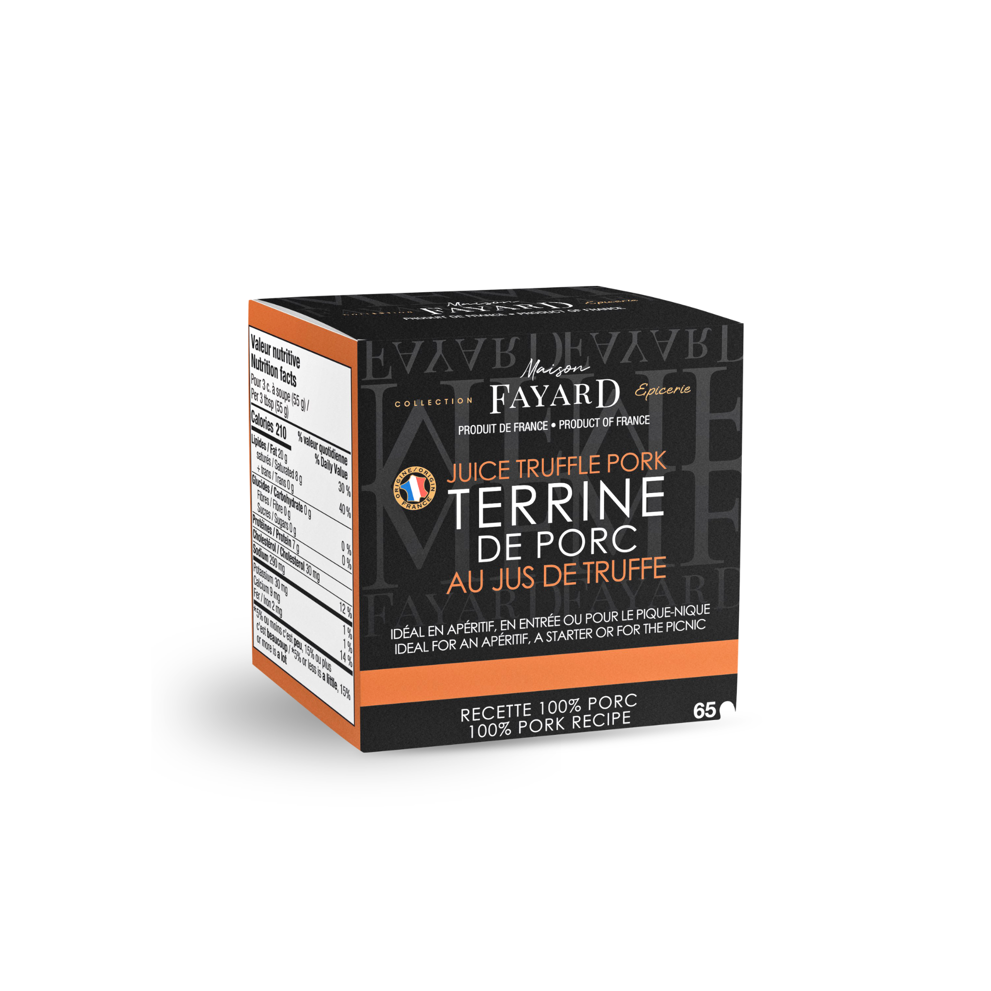Terrine de porc au Jus de Truffe Maison Fayard