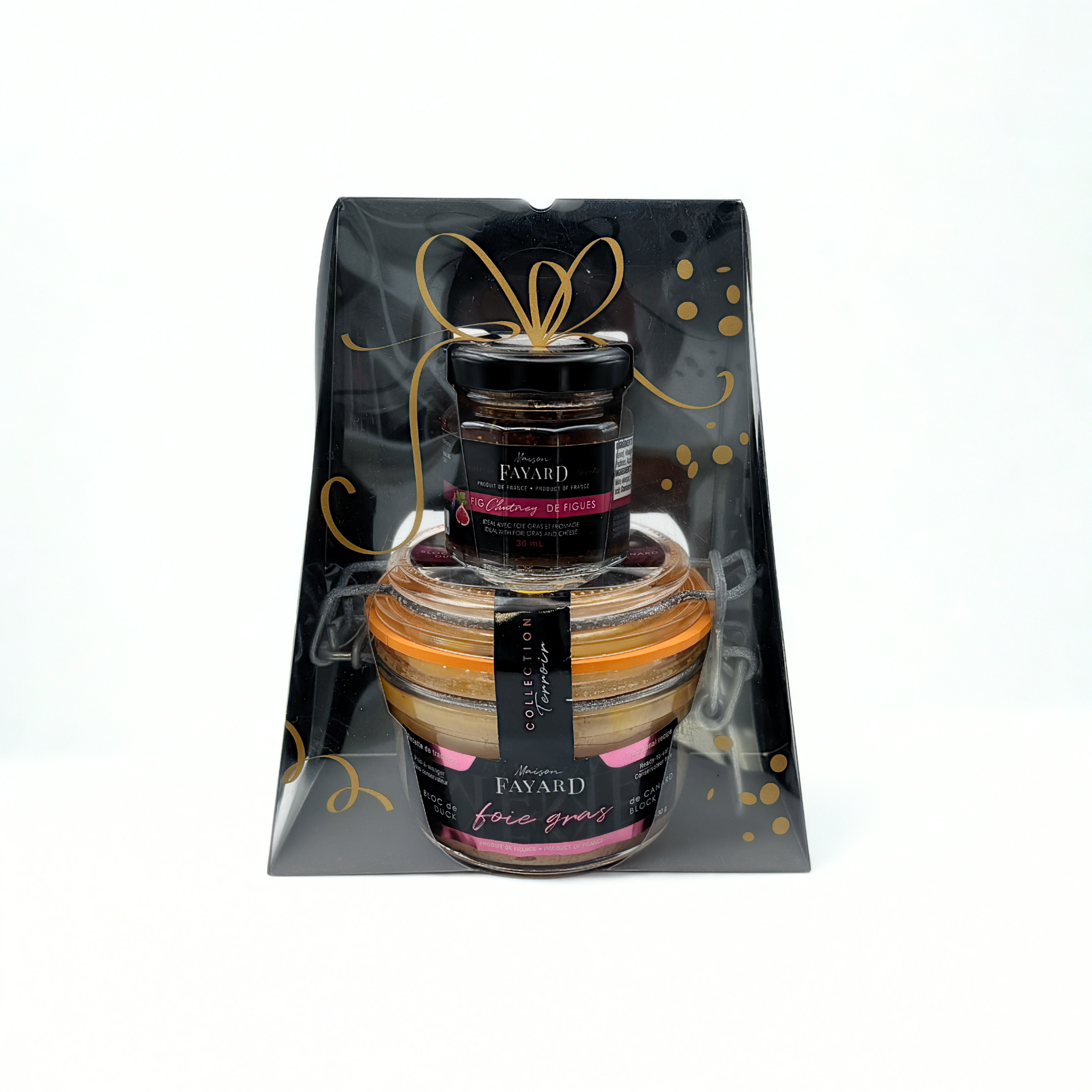 bloc de foie gras de canard + chutney de figue 